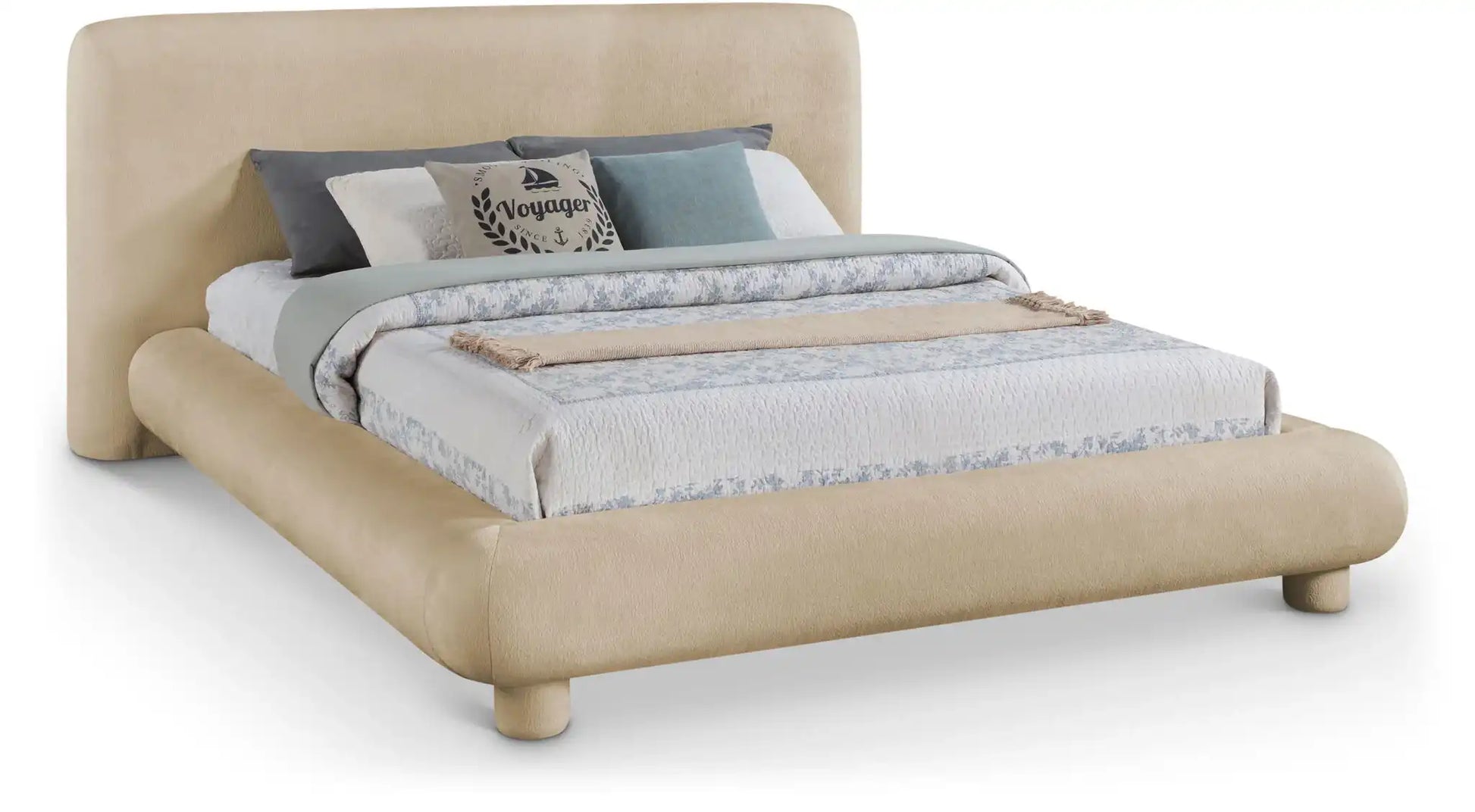 Blair - Chenille Upholstered Bed - Best Buy Furniture