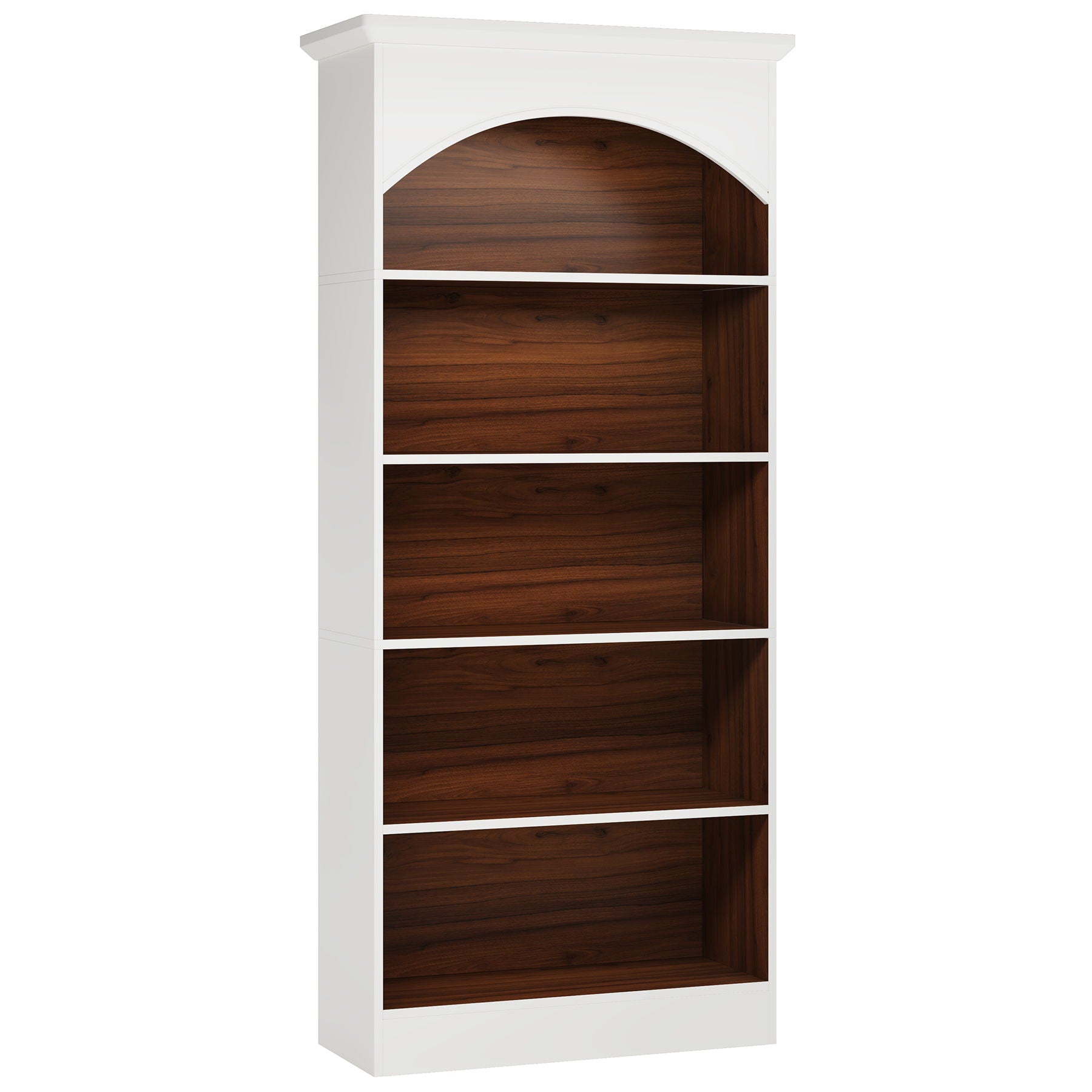5 Tier Library Bookcase For Living Room