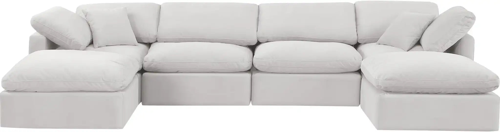 Indulge - Velvet 6 Piece Modular Double Chaise Sectional