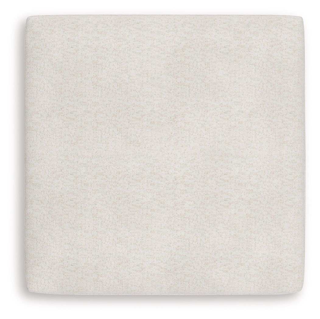 Donelson Creek - Oversized Accent Ottoman - Vanilla - Best Buy Furniture