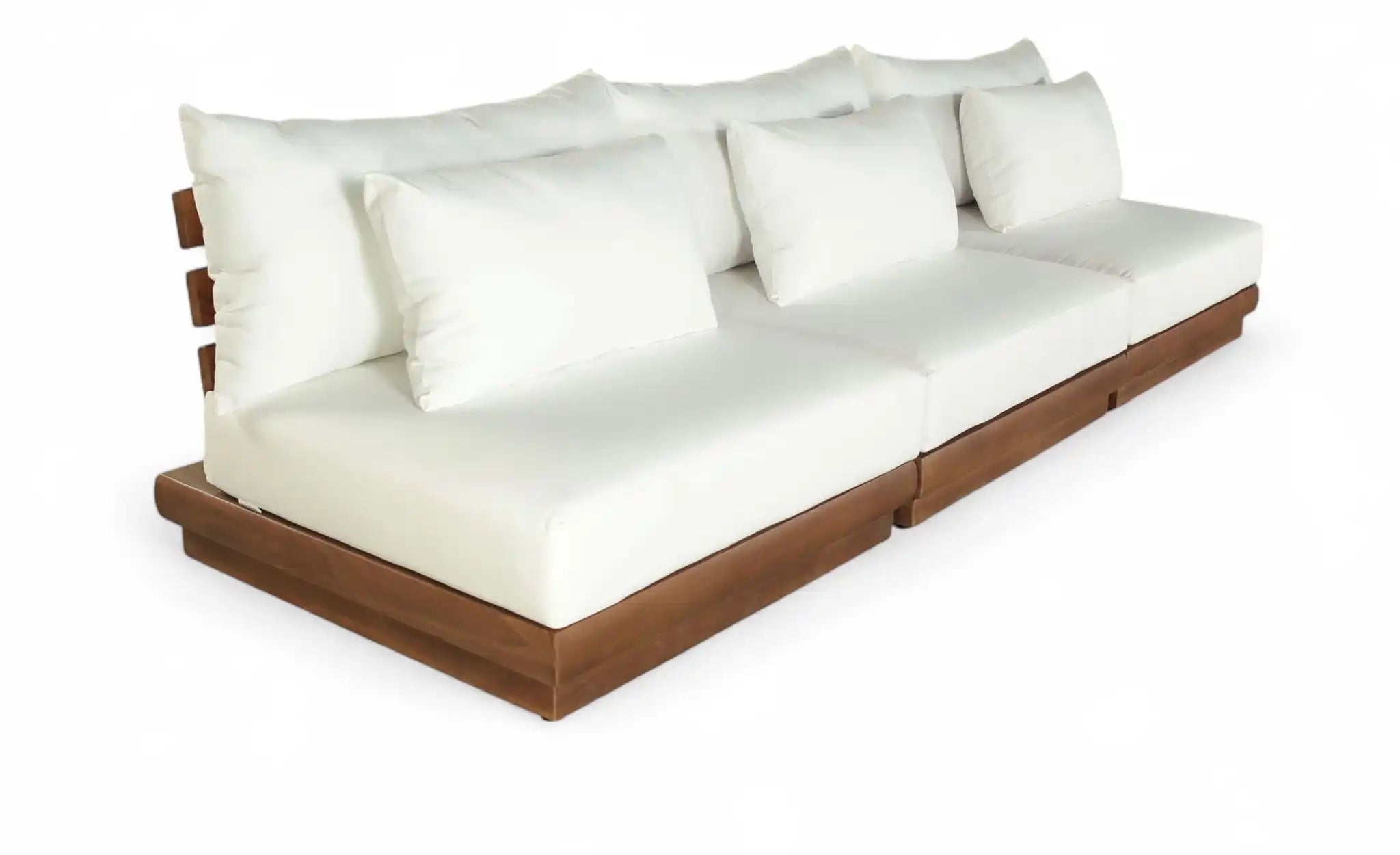 Mirella - 3 Piece Water Resistant Fabric Upholstered Outdoor Patio Modular Sofa - Best Buy Furniture
