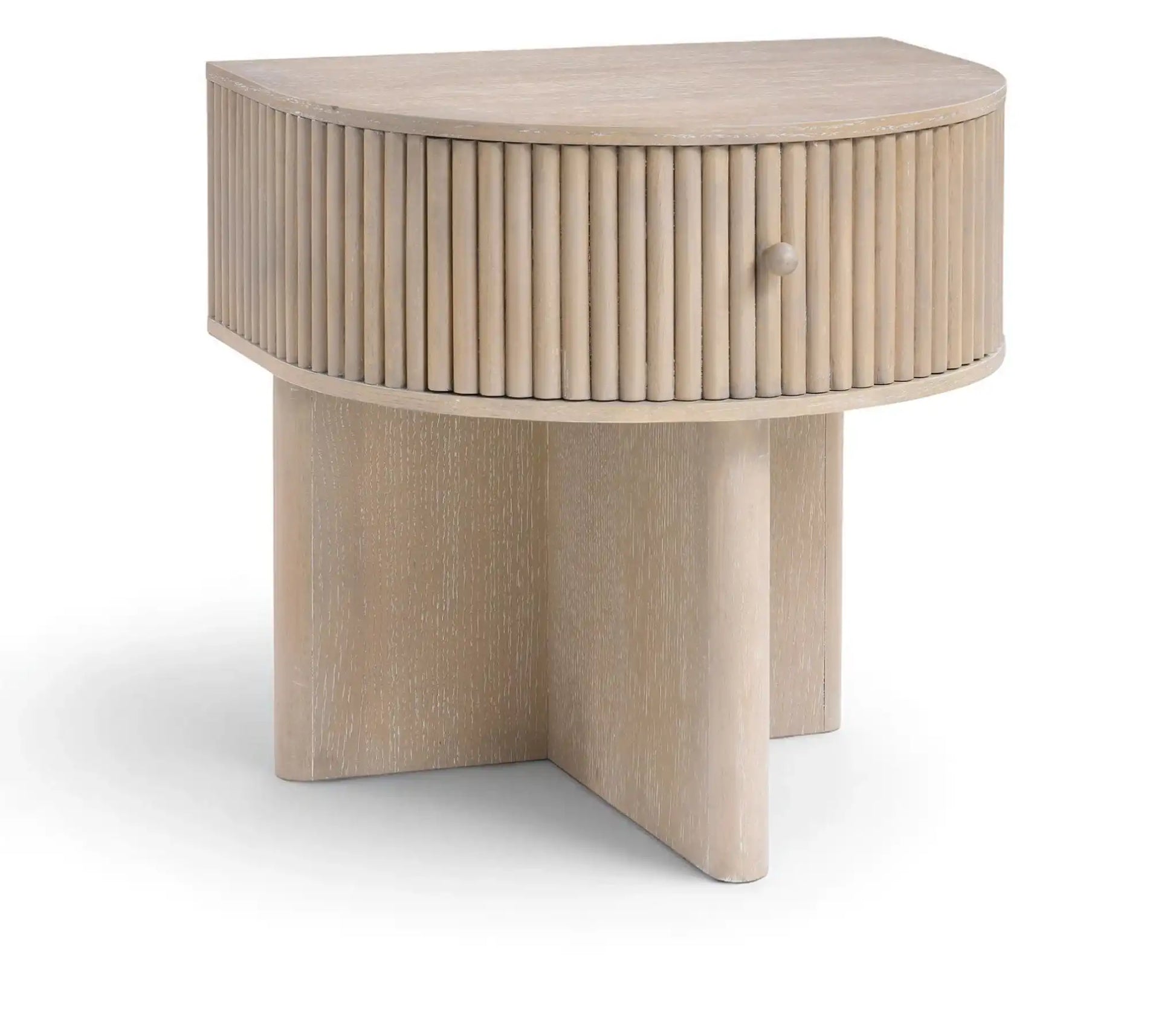 Cortland - Acacia Veneer And Solid Wood Night Stand - Best Buy Furniture