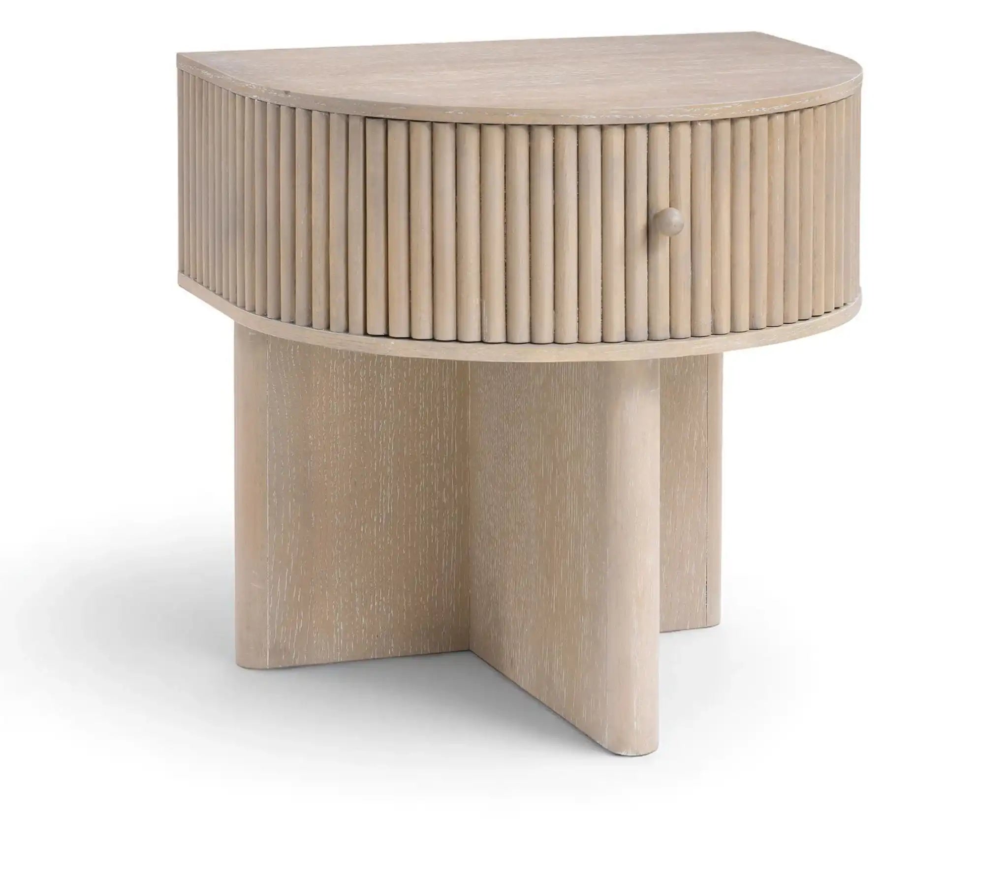 Cortland - Acacia Veneer And Solid Wood Night Stand - Best Buy Furniture