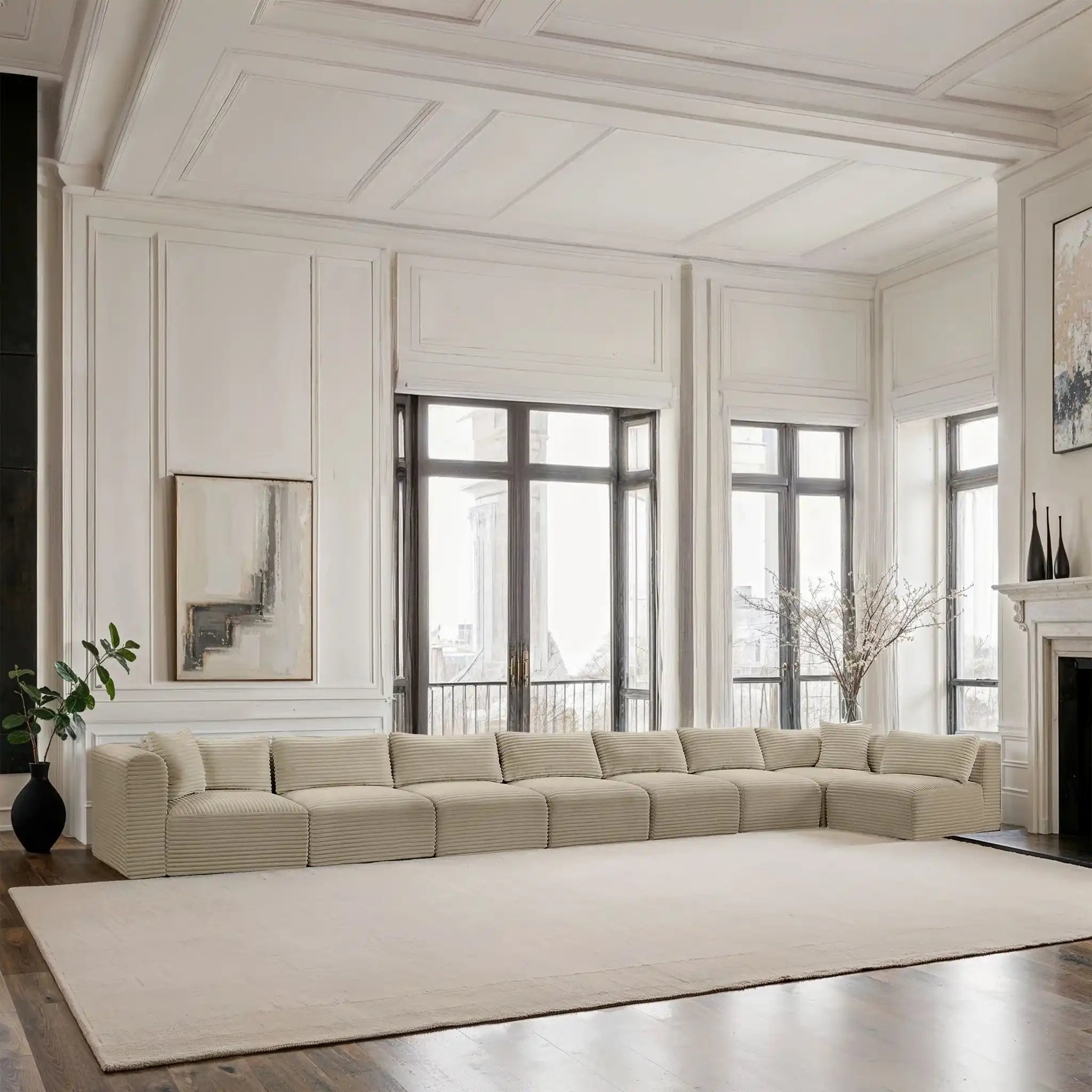 Shaggy - 8 Piece Modular Sectional