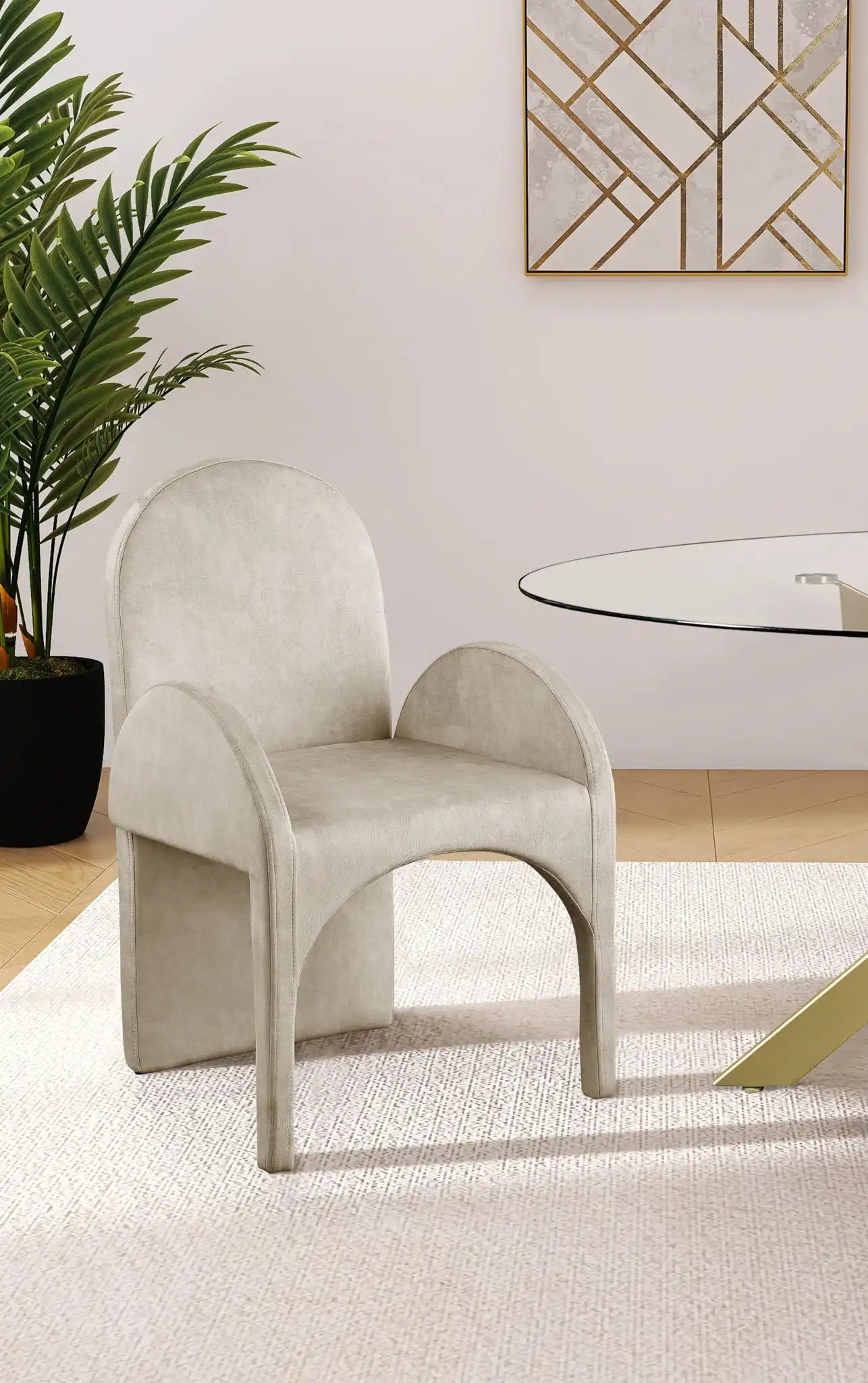 Summer - Dining Arm Chair (Set of 2) - Stone
