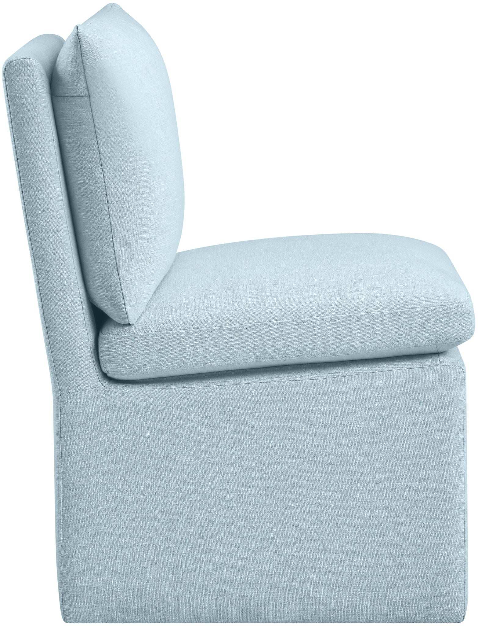 Nelori - Linen Textured Performance Fabric Upholstered Dining Chair (Set of 2)