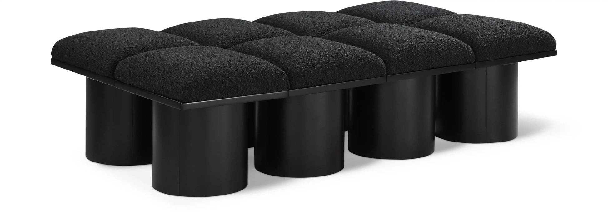 Pavilion - 8 Piece Modular Bench With Black Base - Best Buy Furniture