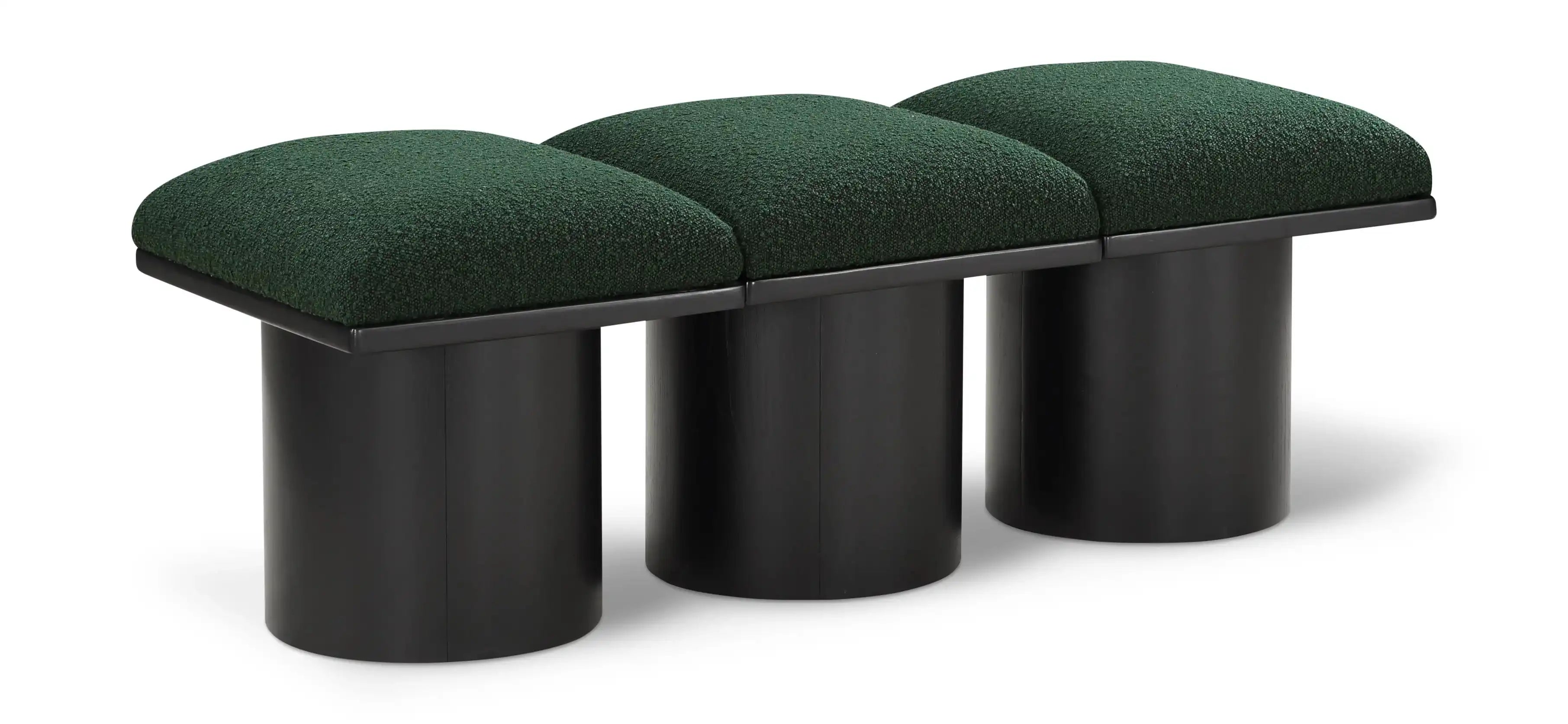Pavilion - 3 Piece Modular Bench With Black Base - Best Buy Furniture
