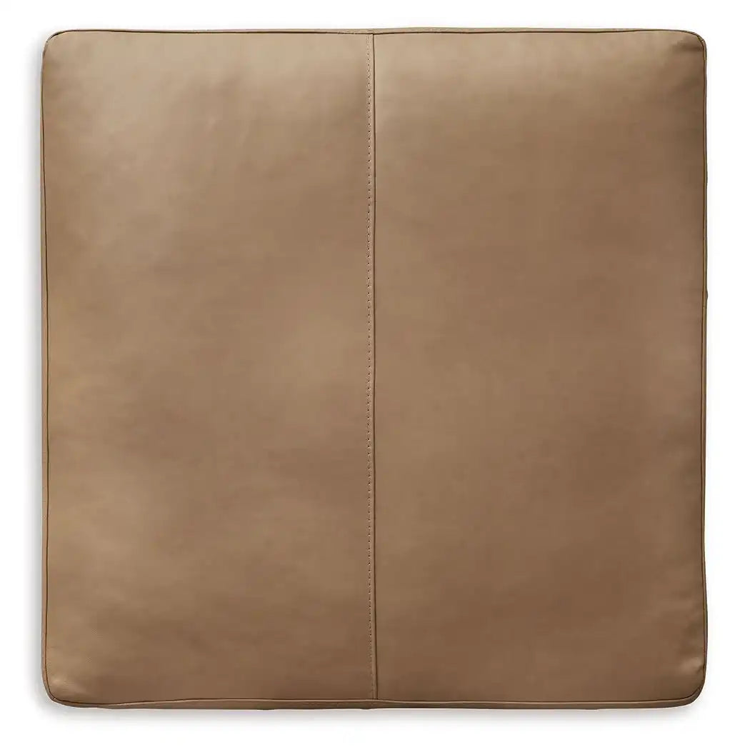 Bandon - Oversized Accent Ottoman - Toffee - Best Buy Furniture