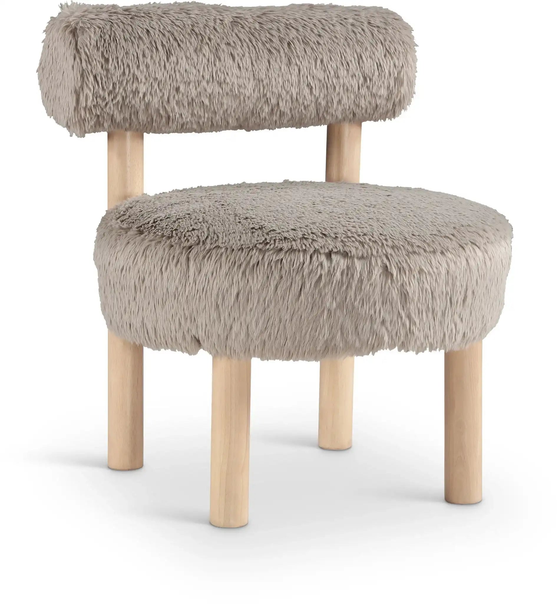 Ambre - Shearling Fabric Accent Chair - Best Buy Furniture