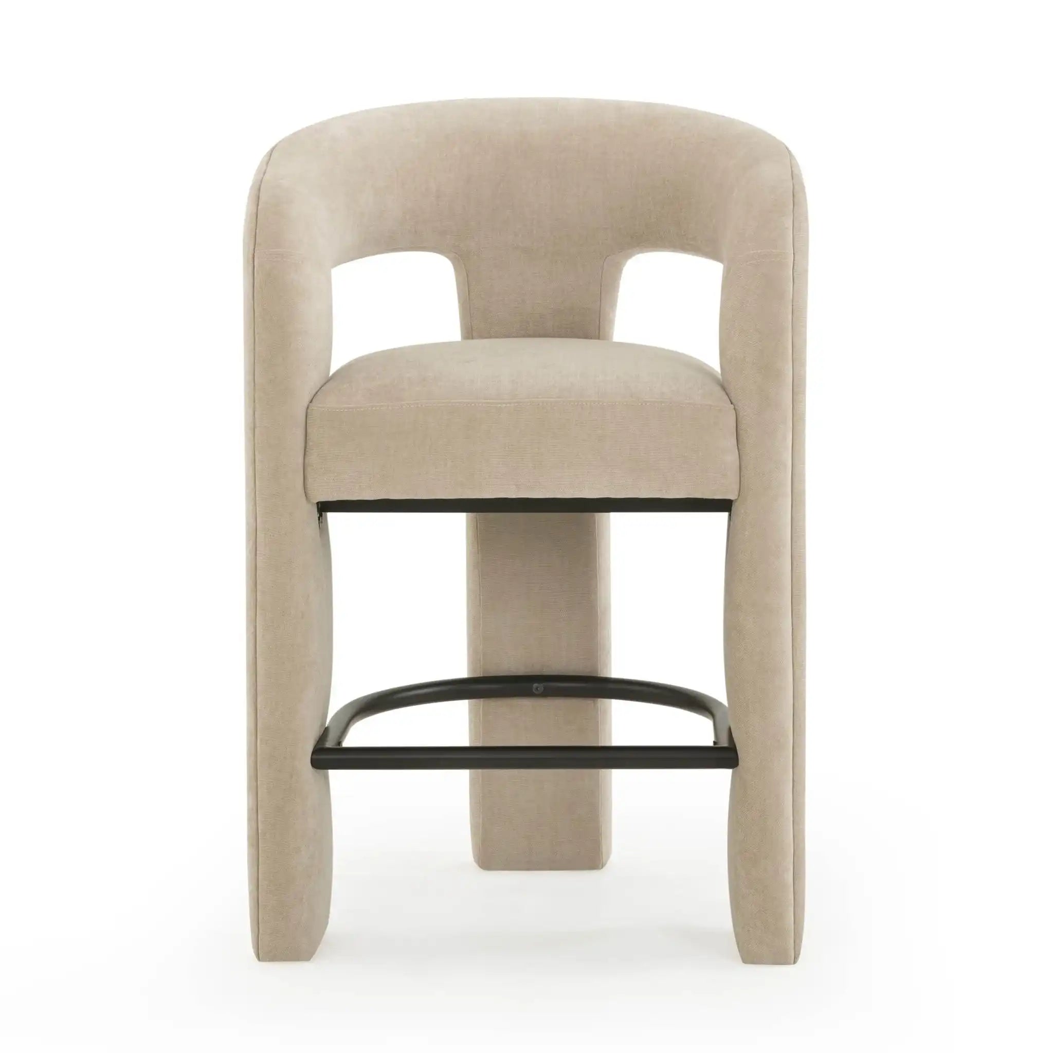 Malone - Performance Chenille Counter Stool - Best Buy Furniture