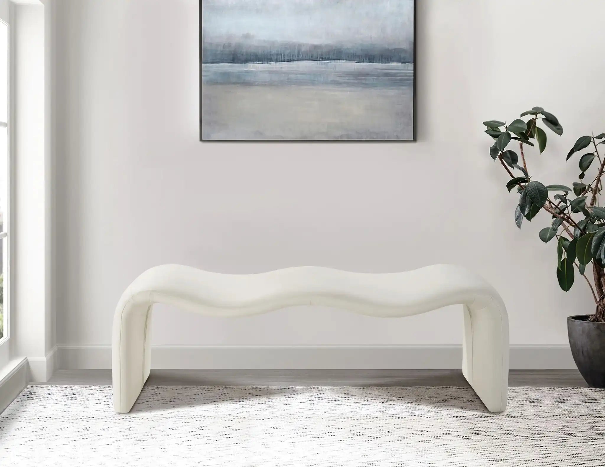 Willow - Faux Leather Bench