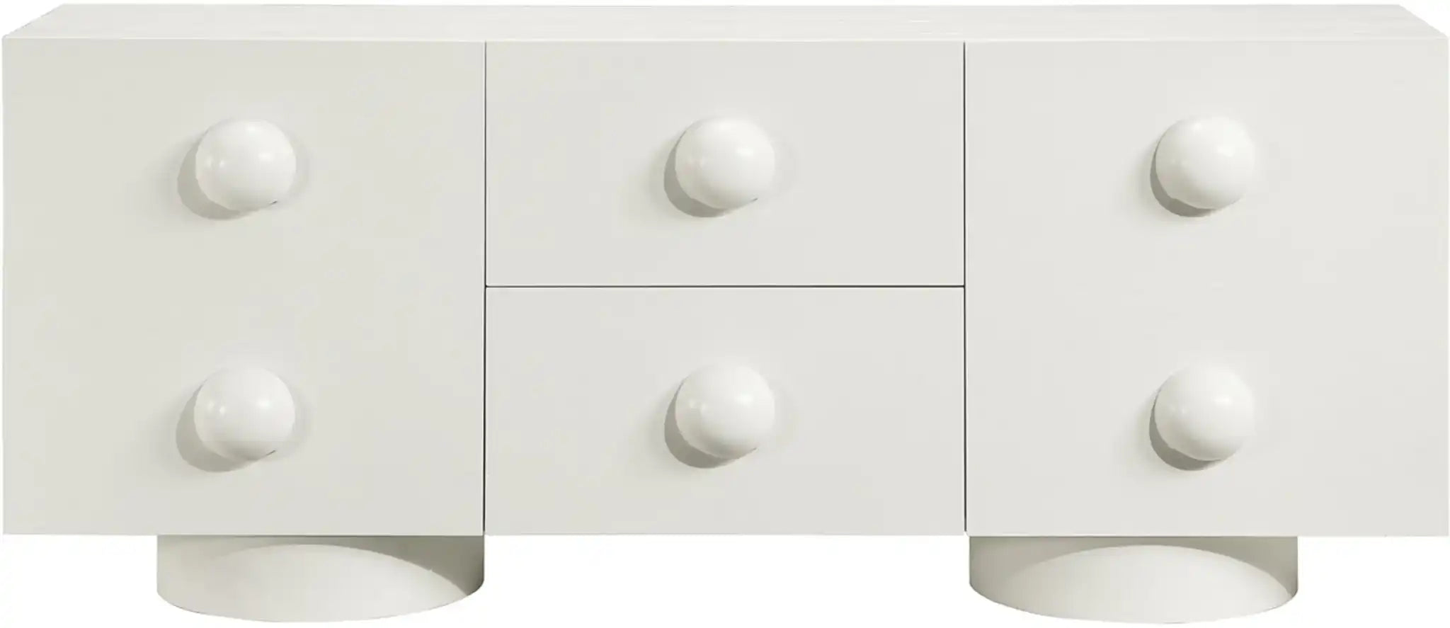 Bubble - Rubberwood with Oak Veneer Sideboard / Buffet