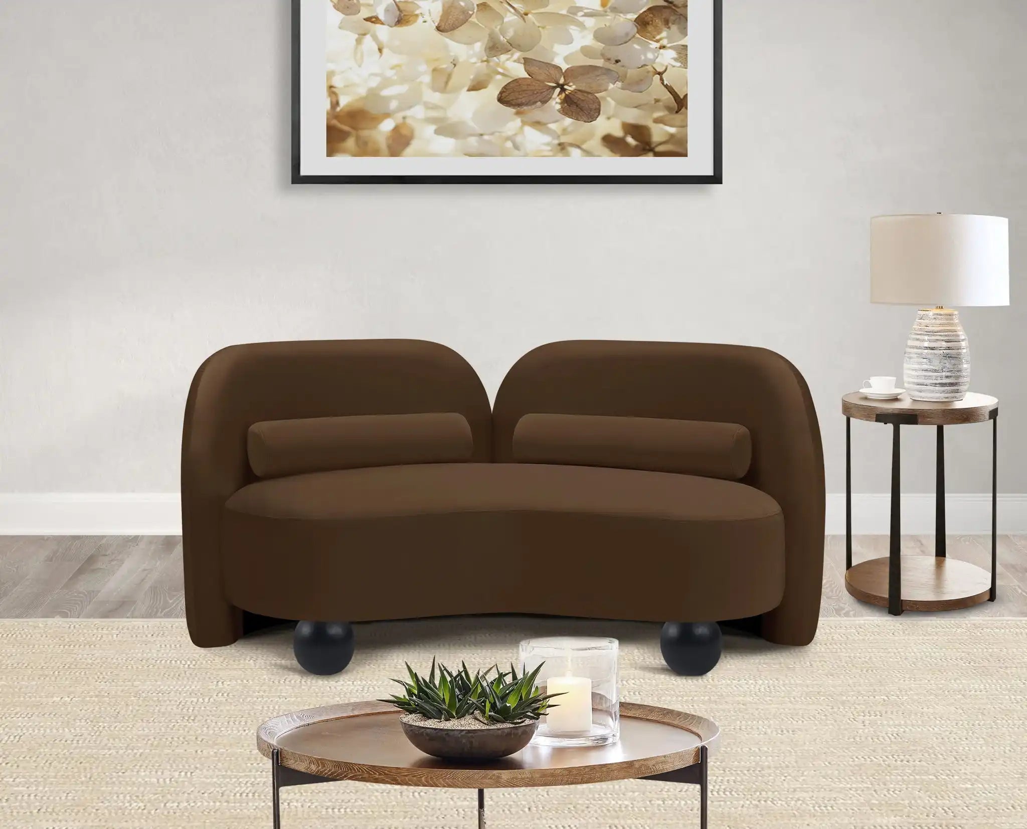 Daphne - Velvet Loveseat