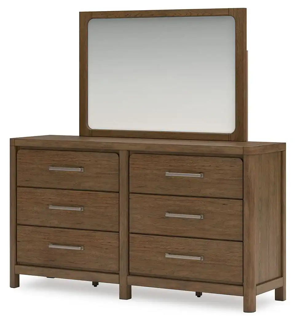 Cabalynn - Dresser And Mirror - Light Brown - Best Buy Furniture