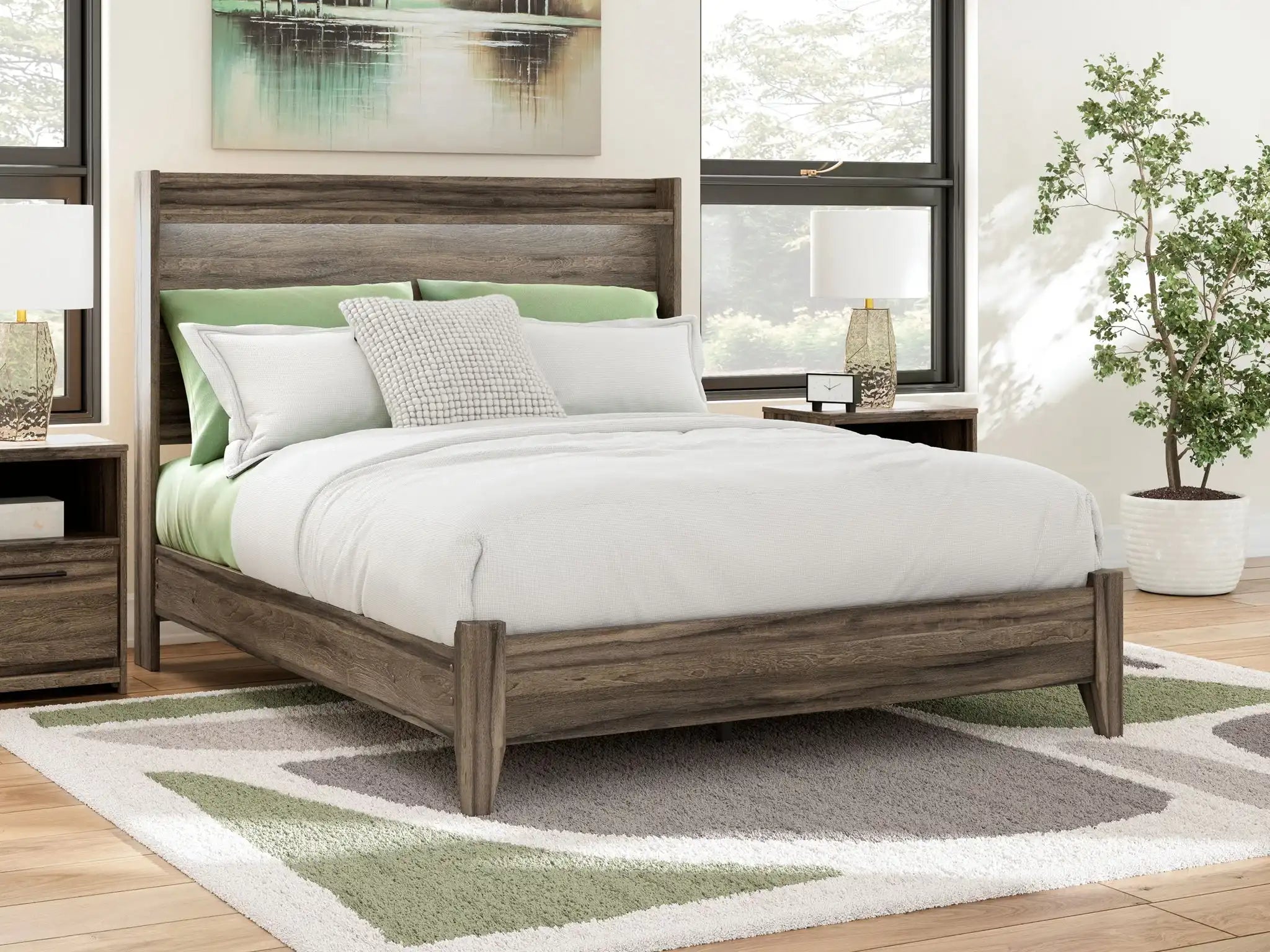 Elbrim - Panel Bed - Best Buy Furniture