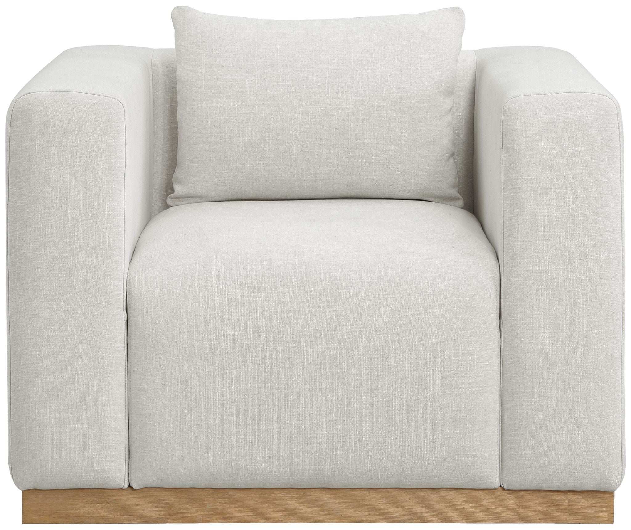 Alfie - Linen Textured Fabic Chair
