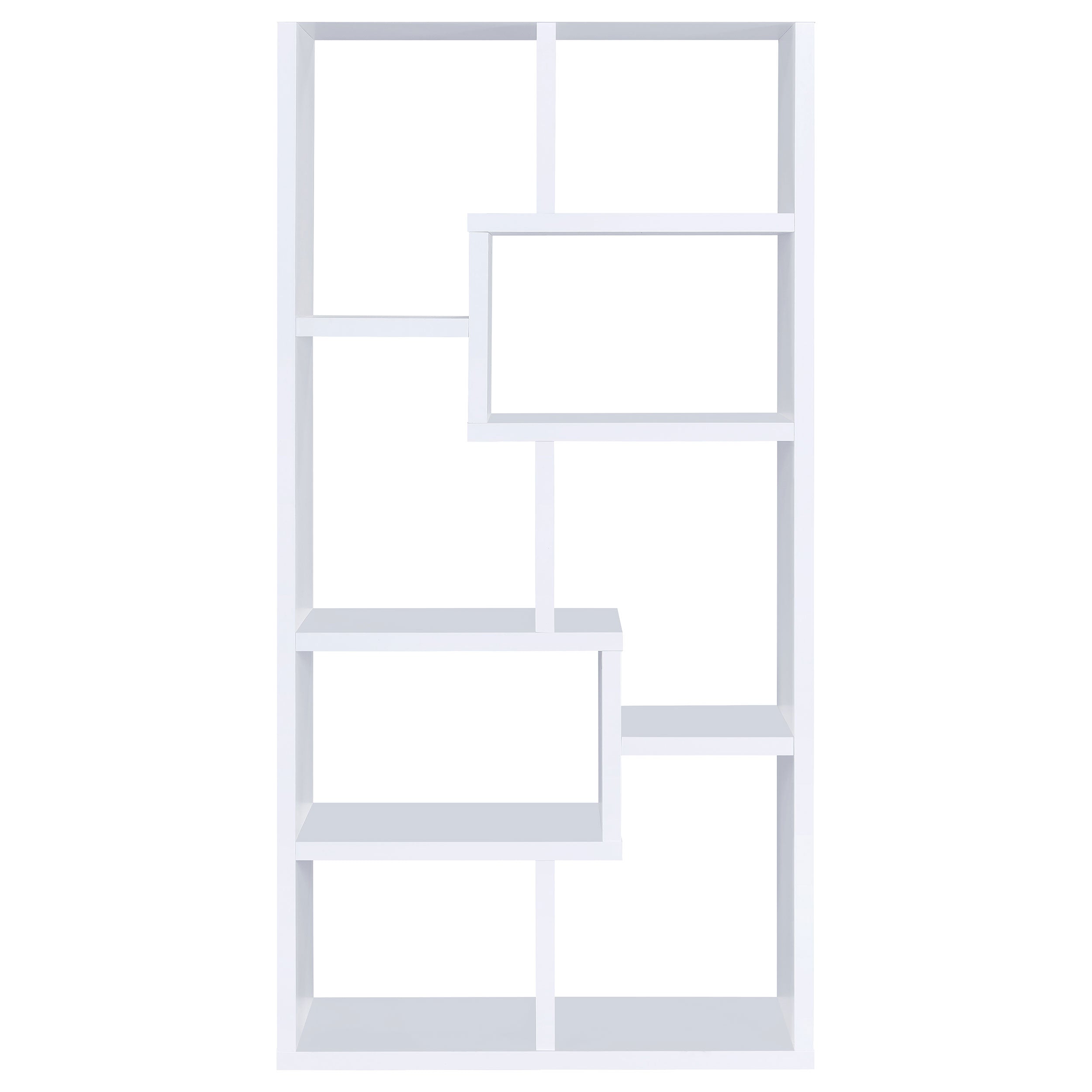 Theo 71-inch 6-shelf Bookshelf White-CoasterEveryday