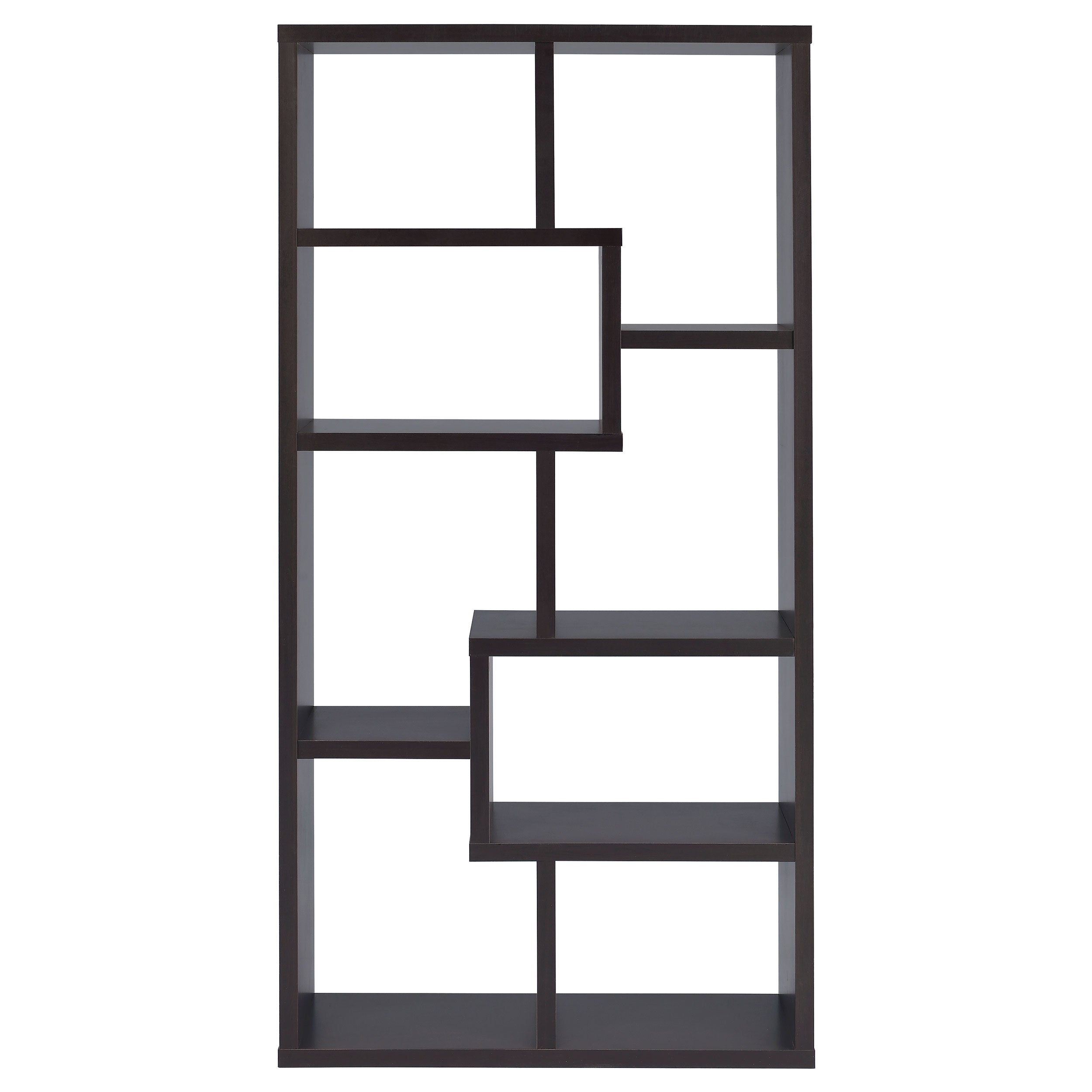 Theo 71-inch 6-shelf Bookshelf Cappuccino-CoasterEveryday