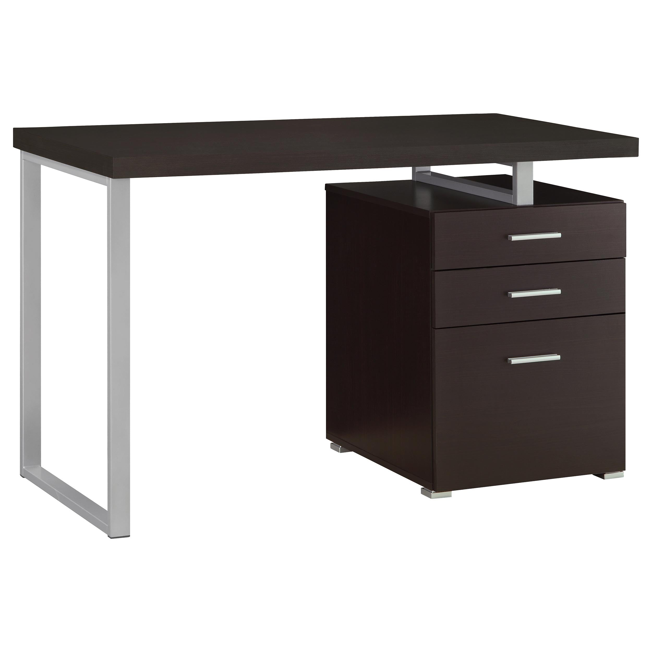 Brennan 47-inch 3-drawer Office Computer Desk Cappuccino-CoasterEveryday