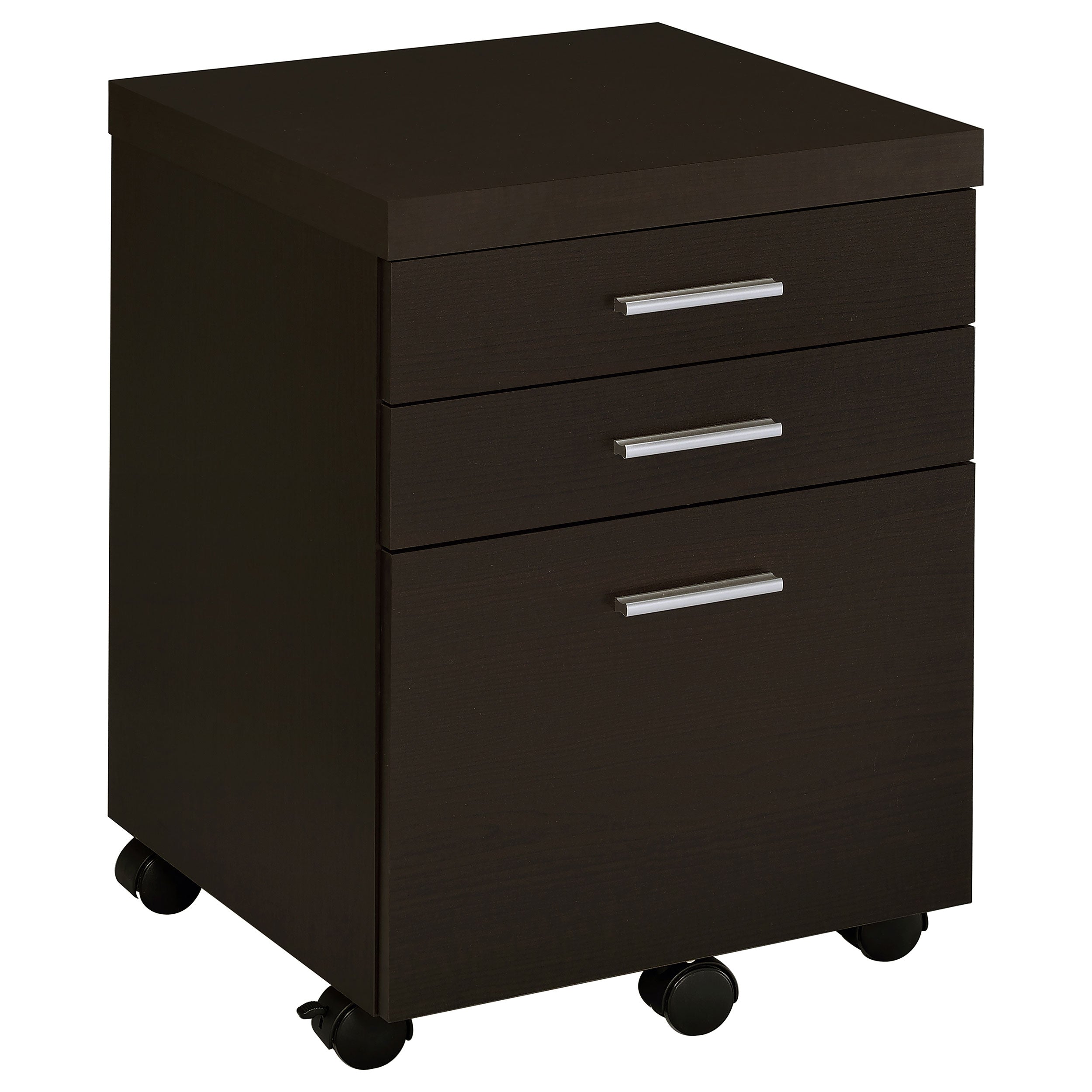 Skylar 3-drawer Home Office Mobile File Cabinet Cappuccino-CoasterEveryday