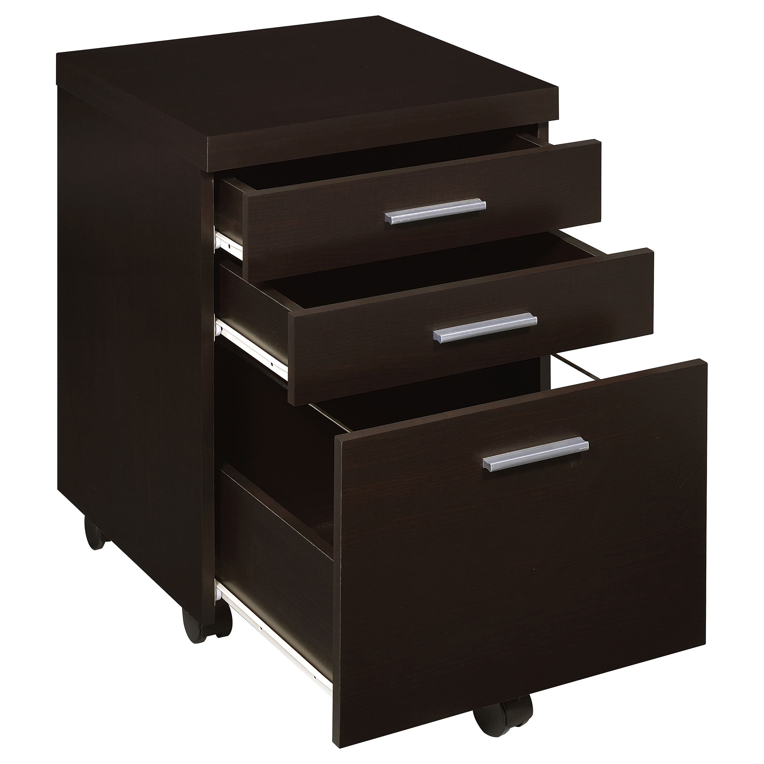 Skylar 3-drawer Home Office Mobile File Cabinet Cappuccino-CoasterEveryday
