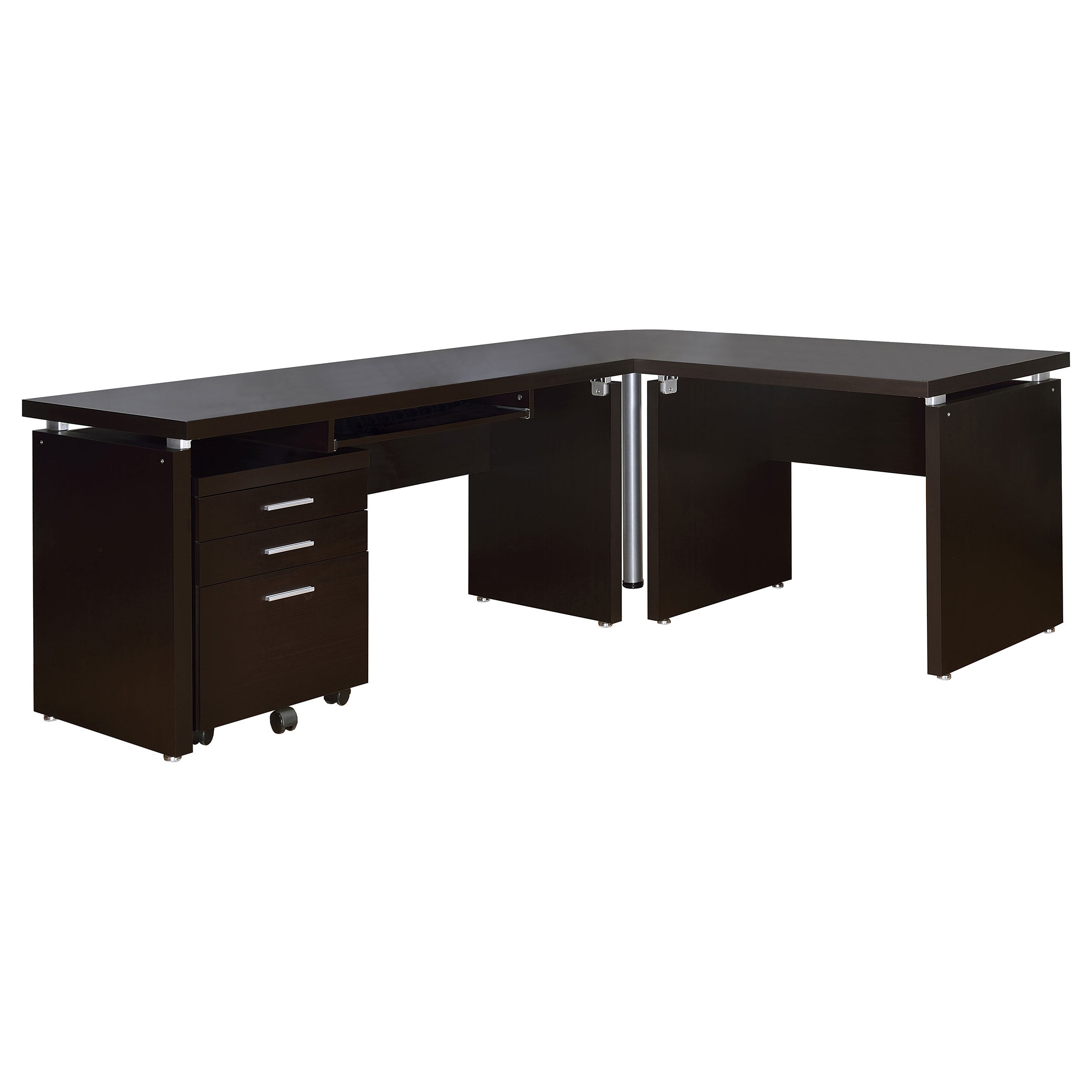 Skylar 3-drawer Home Office Mobile File Cabinet Cappuccino-CoasterEveryday