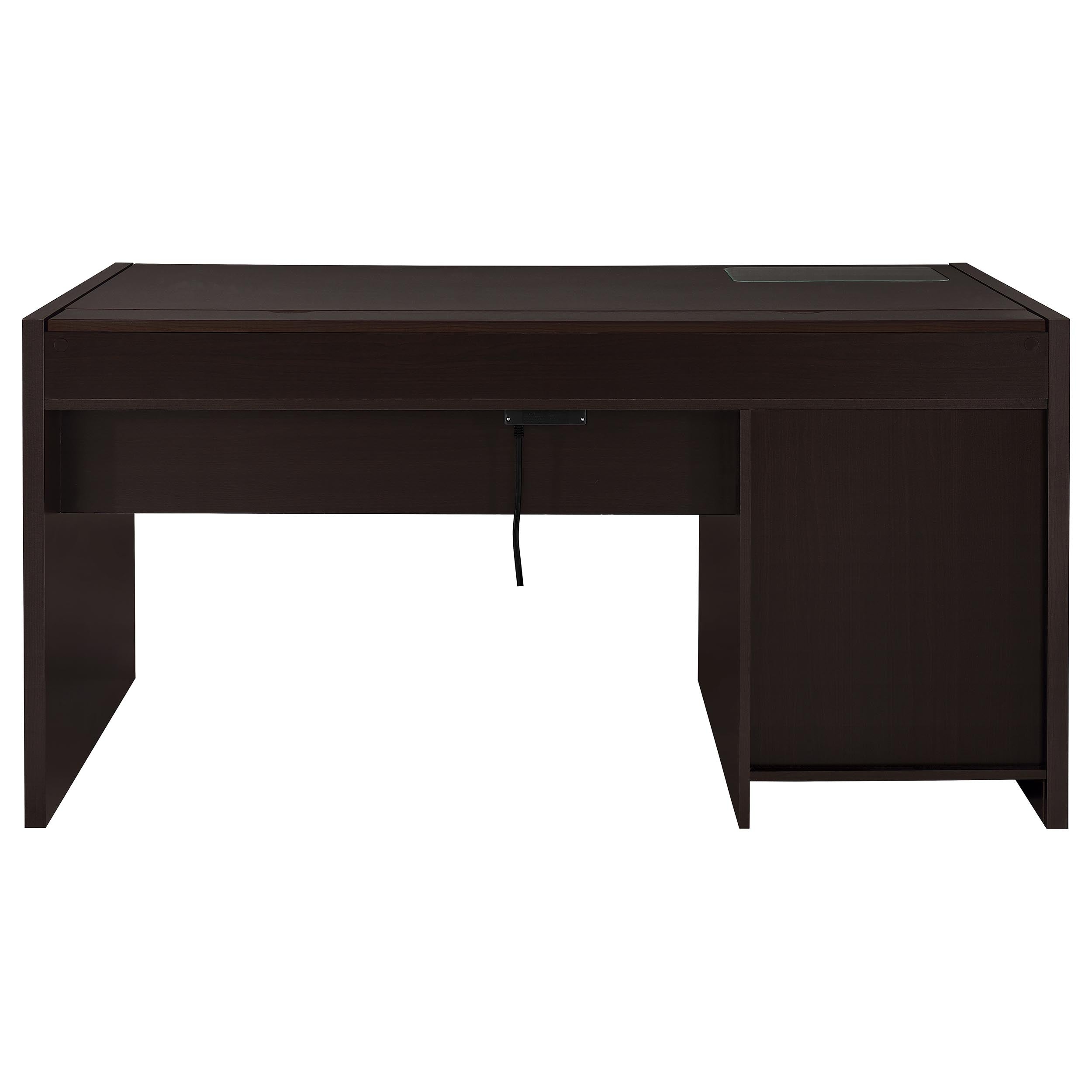 Halston 60-inch 3-drawer Office Computer Desk Cappuccino-CoasterEveryday