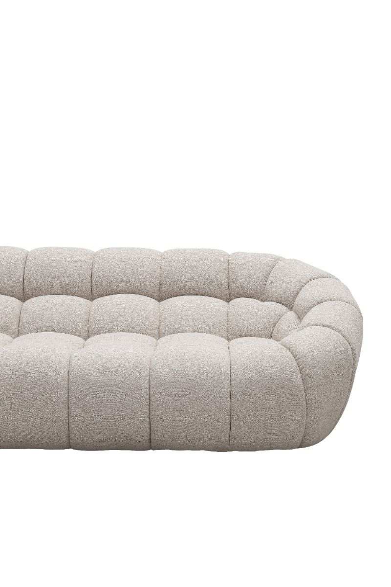 Divani Casa Yolonda - Modern Beige Curved Bubble Sectional Sofa - Best Buy Furniture