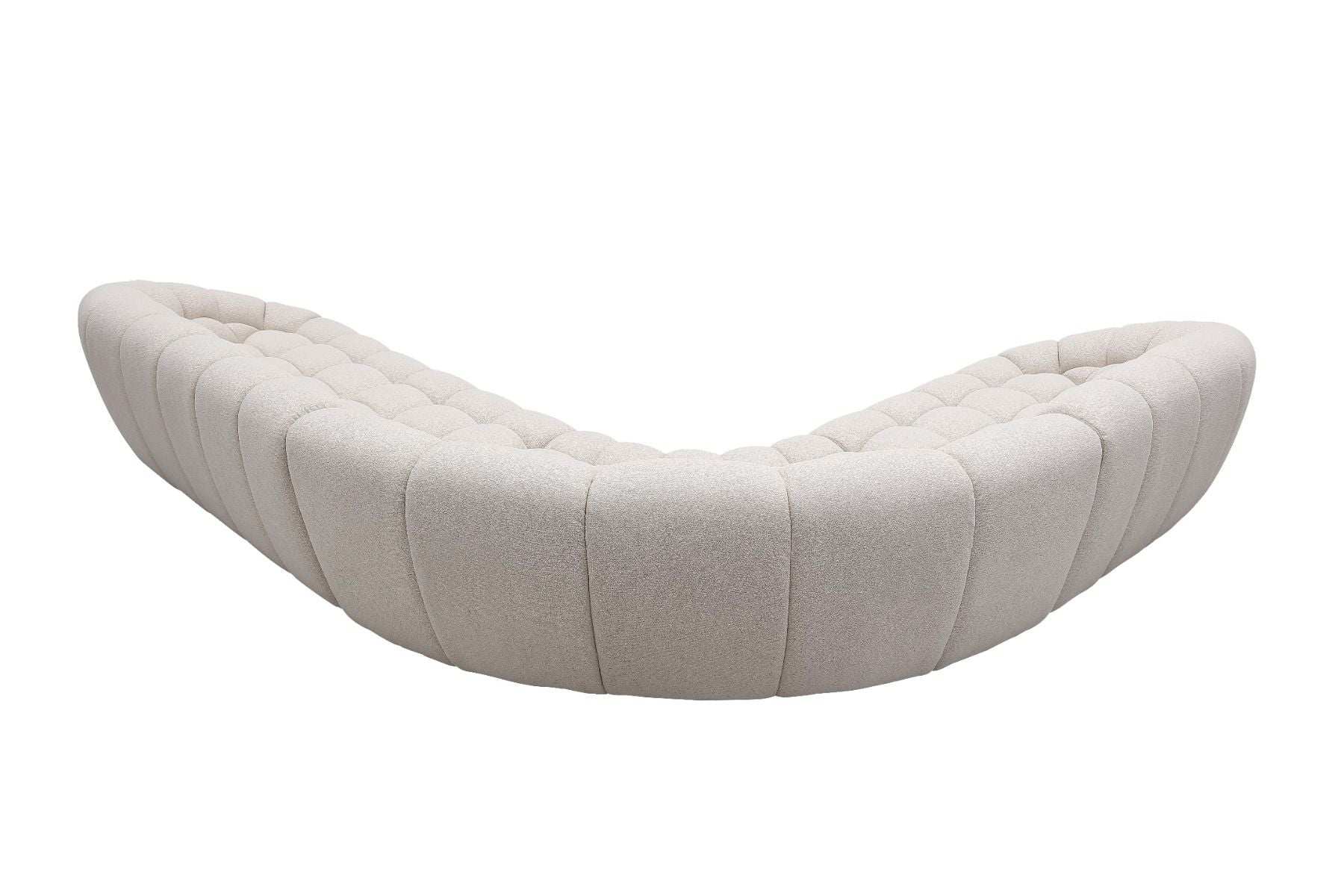Divani Casa Yolonda - Modern Beige Curved Bubble Sectional Sofa - Best Buy Furniture