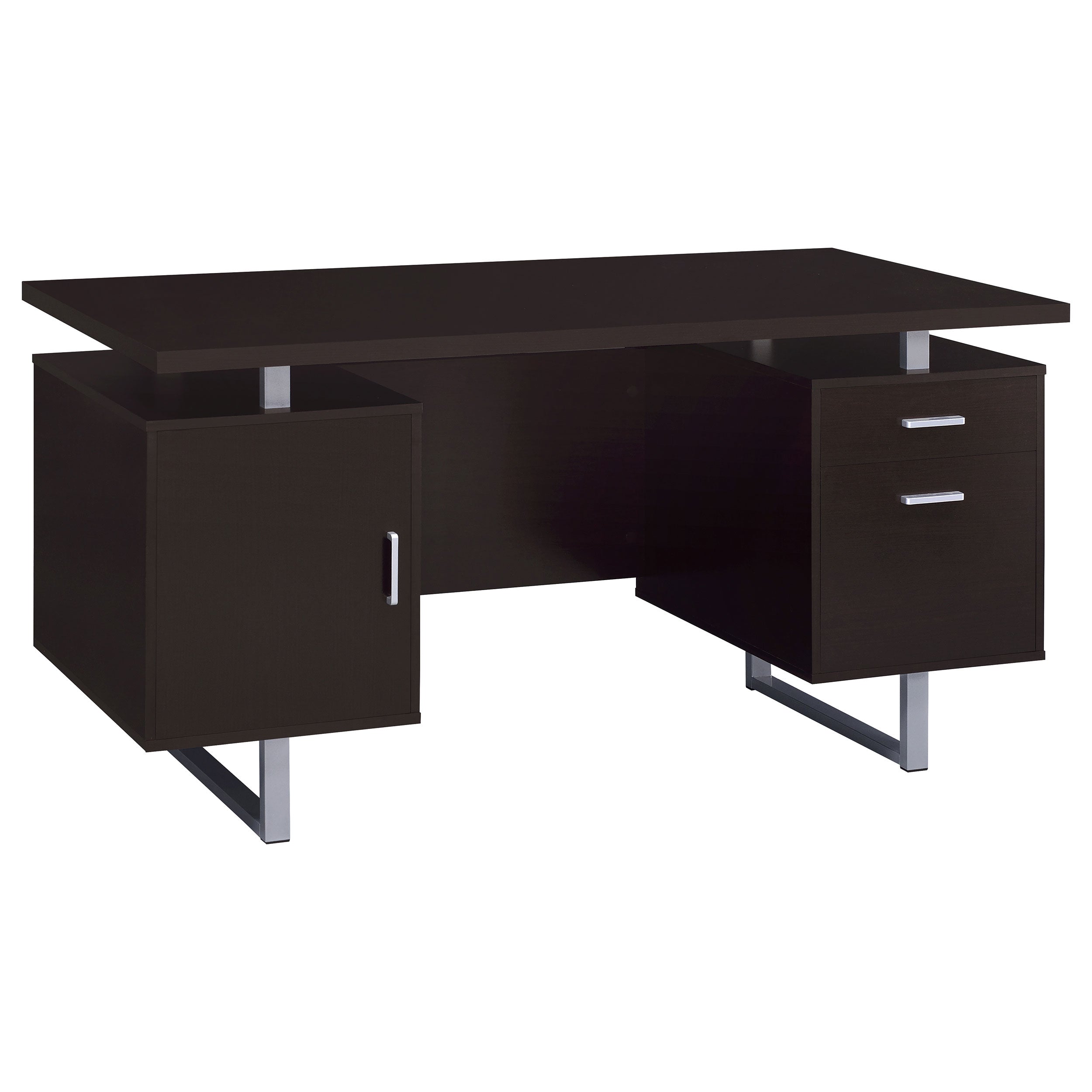 Lawtey 60-inch 2-drawer Office Computer Desk Cappuccino-CoasterEveryday