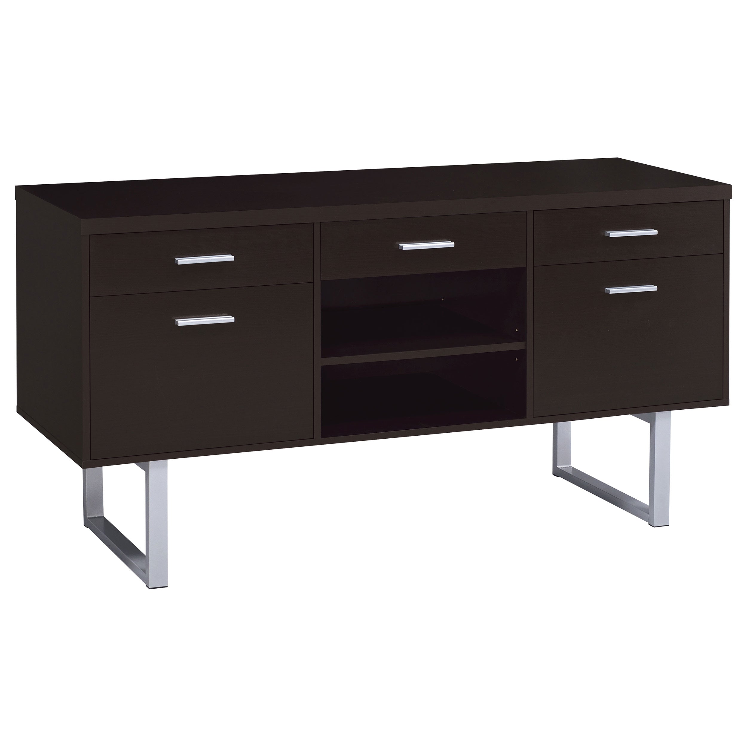 Lawtey 5-drawer Home Office Storage Credenza Cappuccino-CoasterEveryday