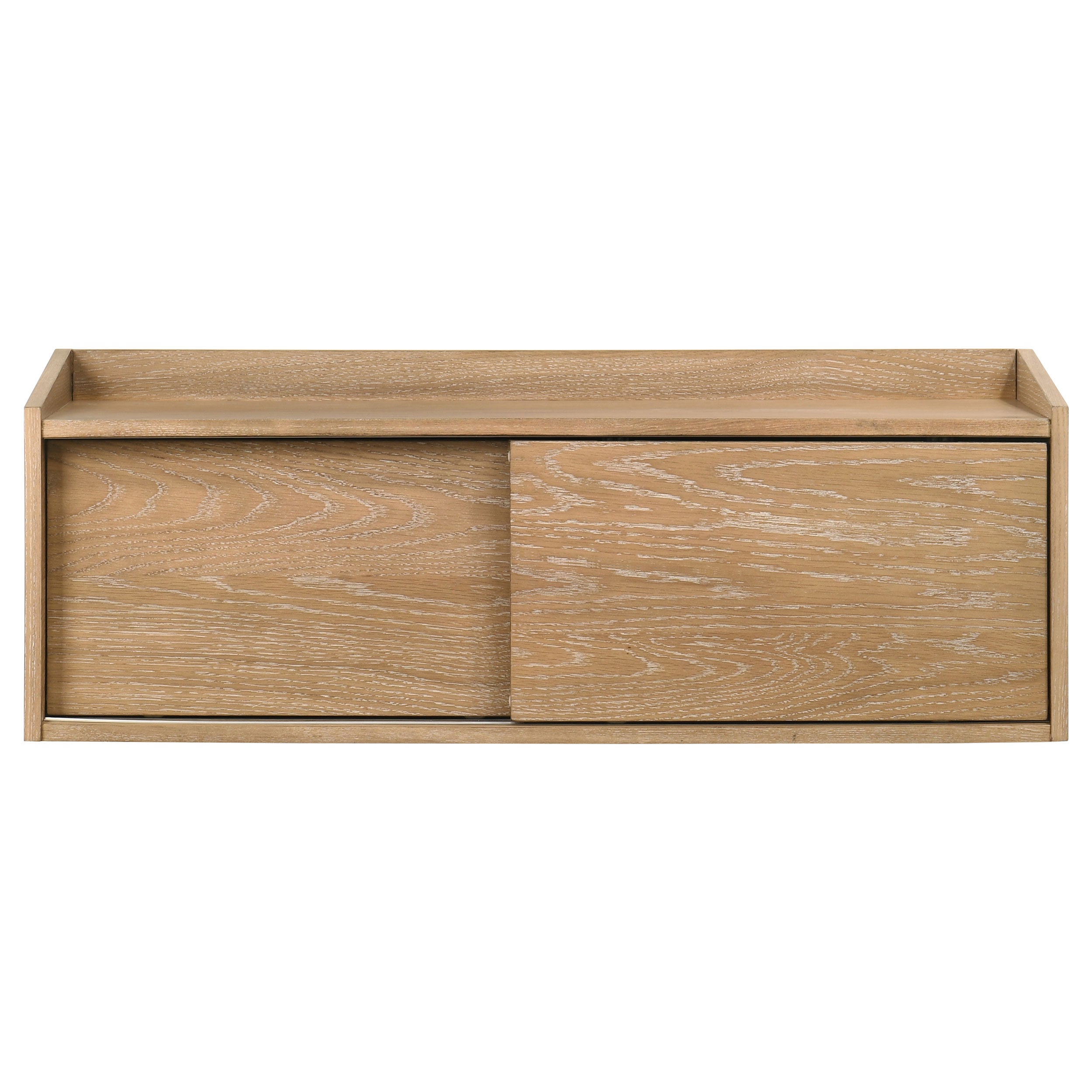 Fabian Bookshelf Bridge with Cubbies Distressed Light Brown-
