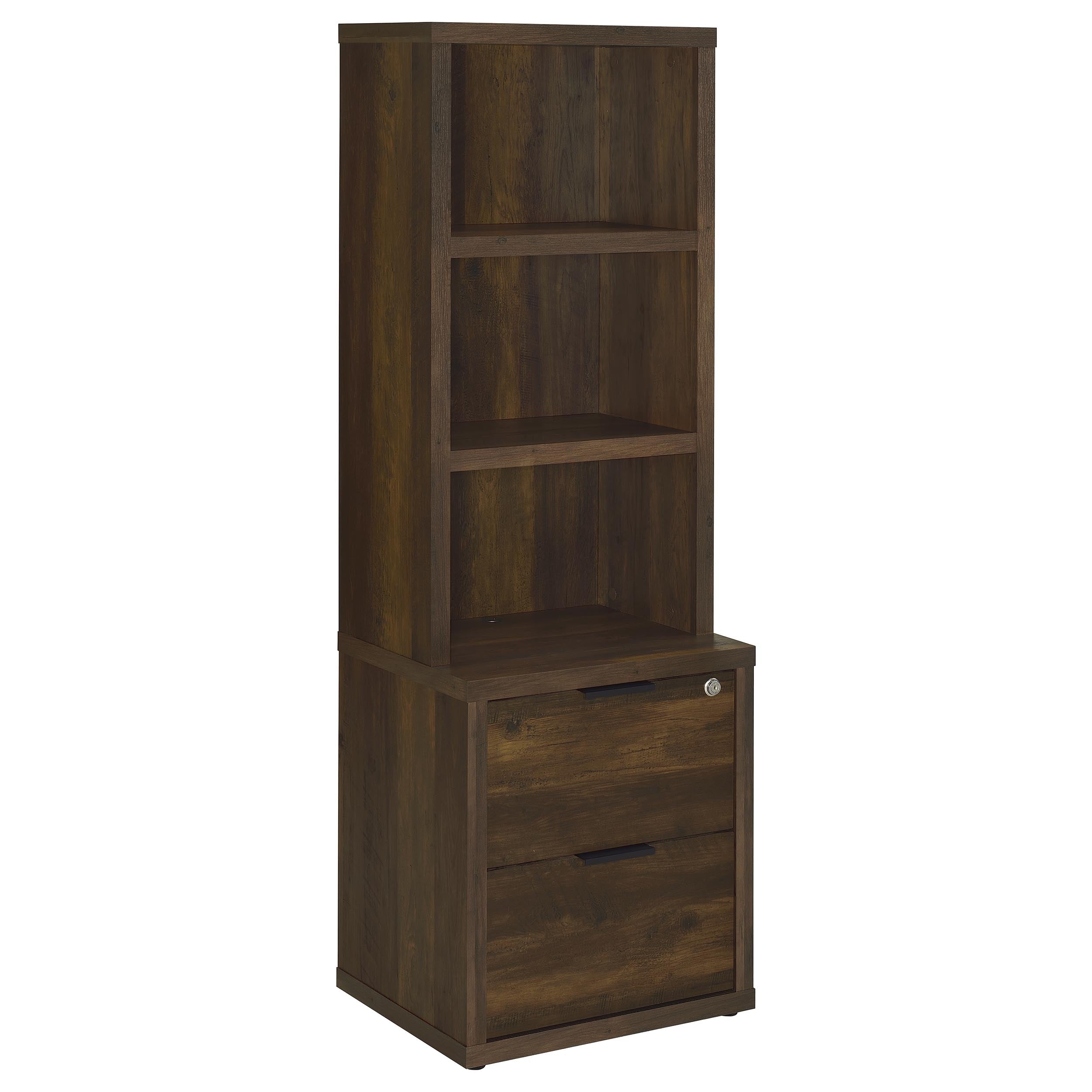 Westpark 3-piece Wall Unit Bookcase Set with USB Dark Pine-