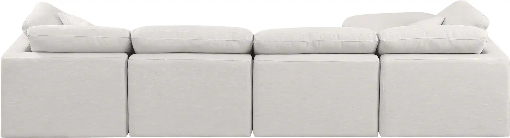 Indulge - Linen 5 Piece Modular Sectional With Chaise