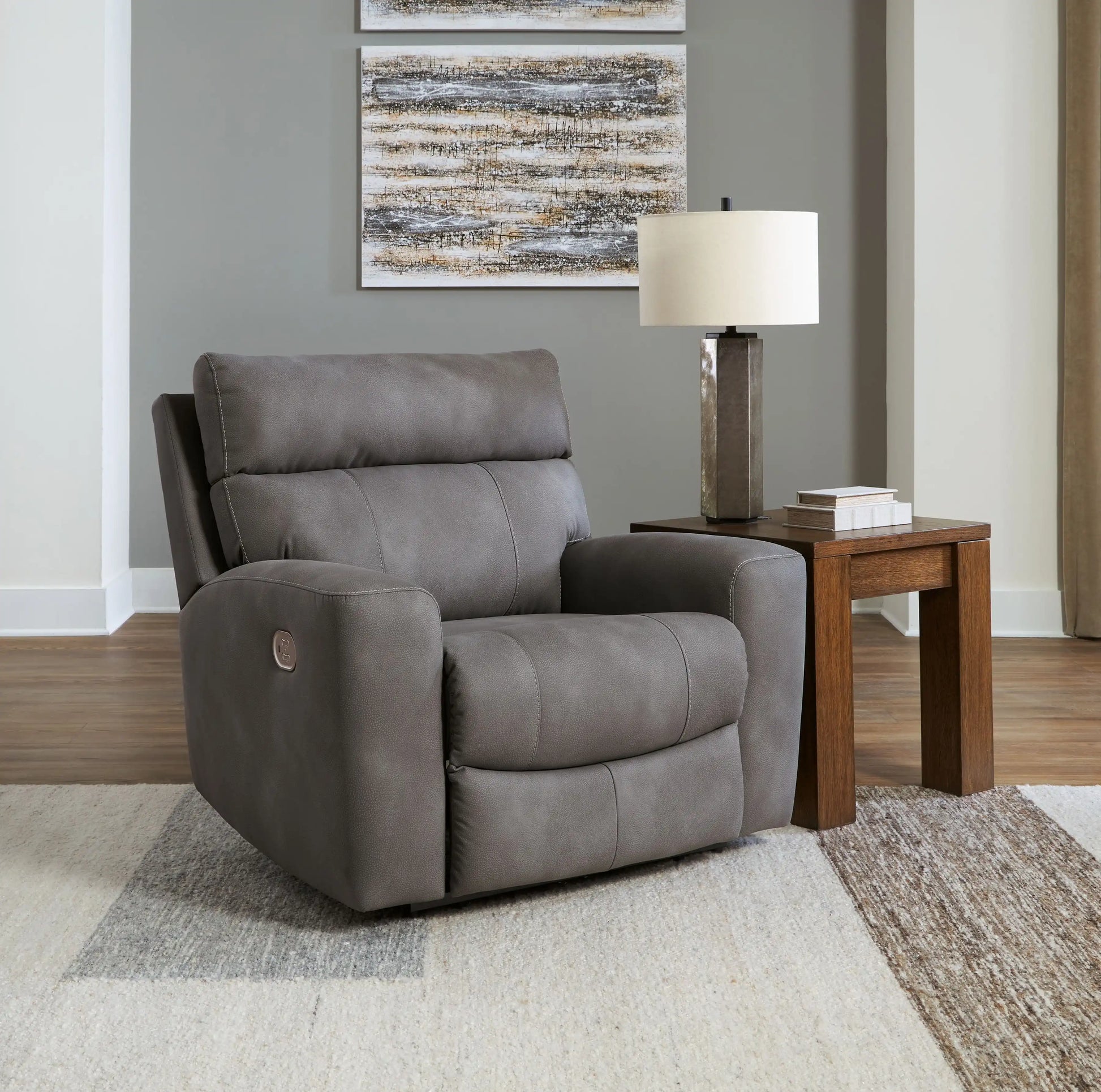 Next-gen Durapella - Power Recliner With Adj Headrest - Best Buy Furniture