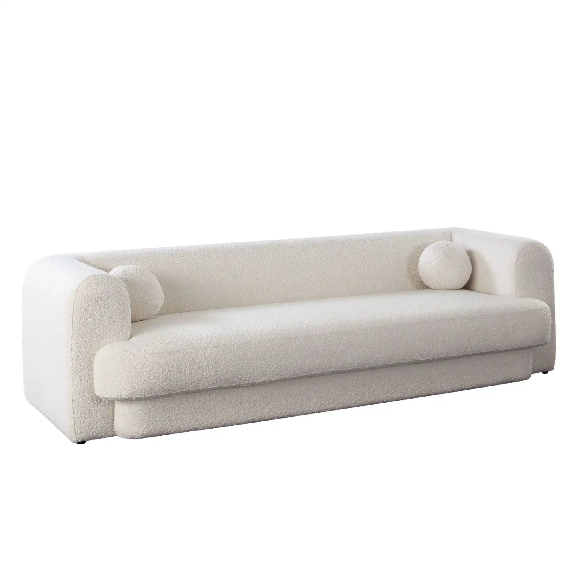 Form Ivory Boucle Sofa - Best Buy Furniture