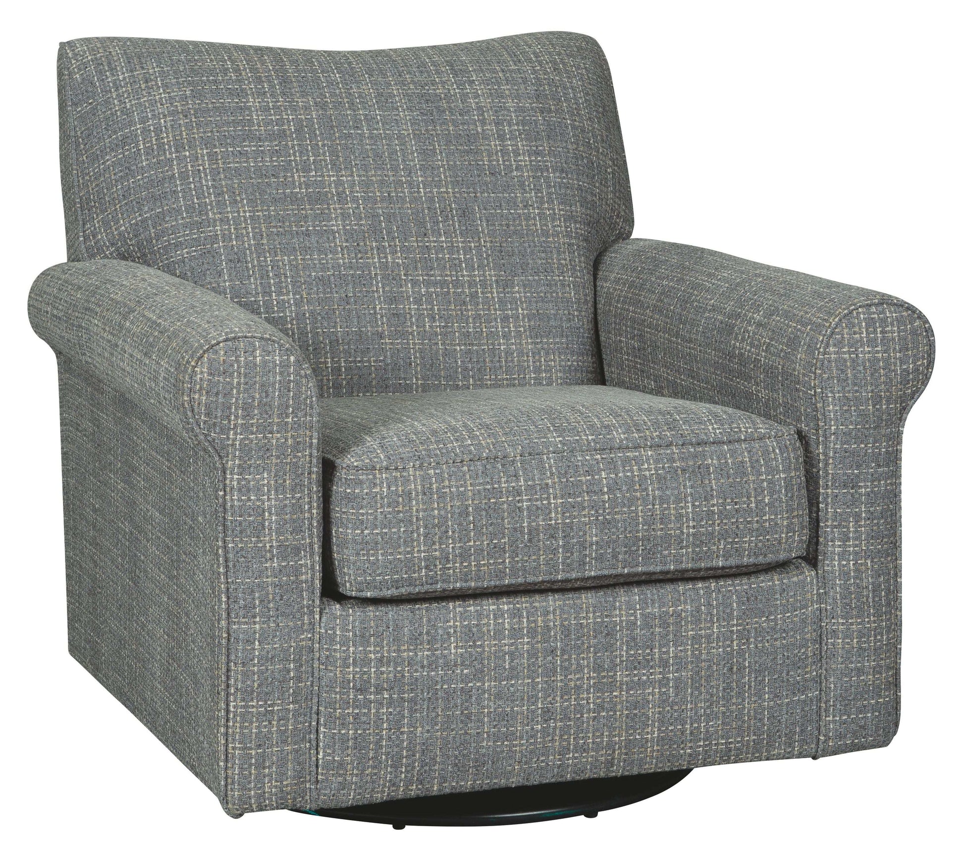 Renley - Swivel Glider Accent Chair - Ash - Best Buy Furniture