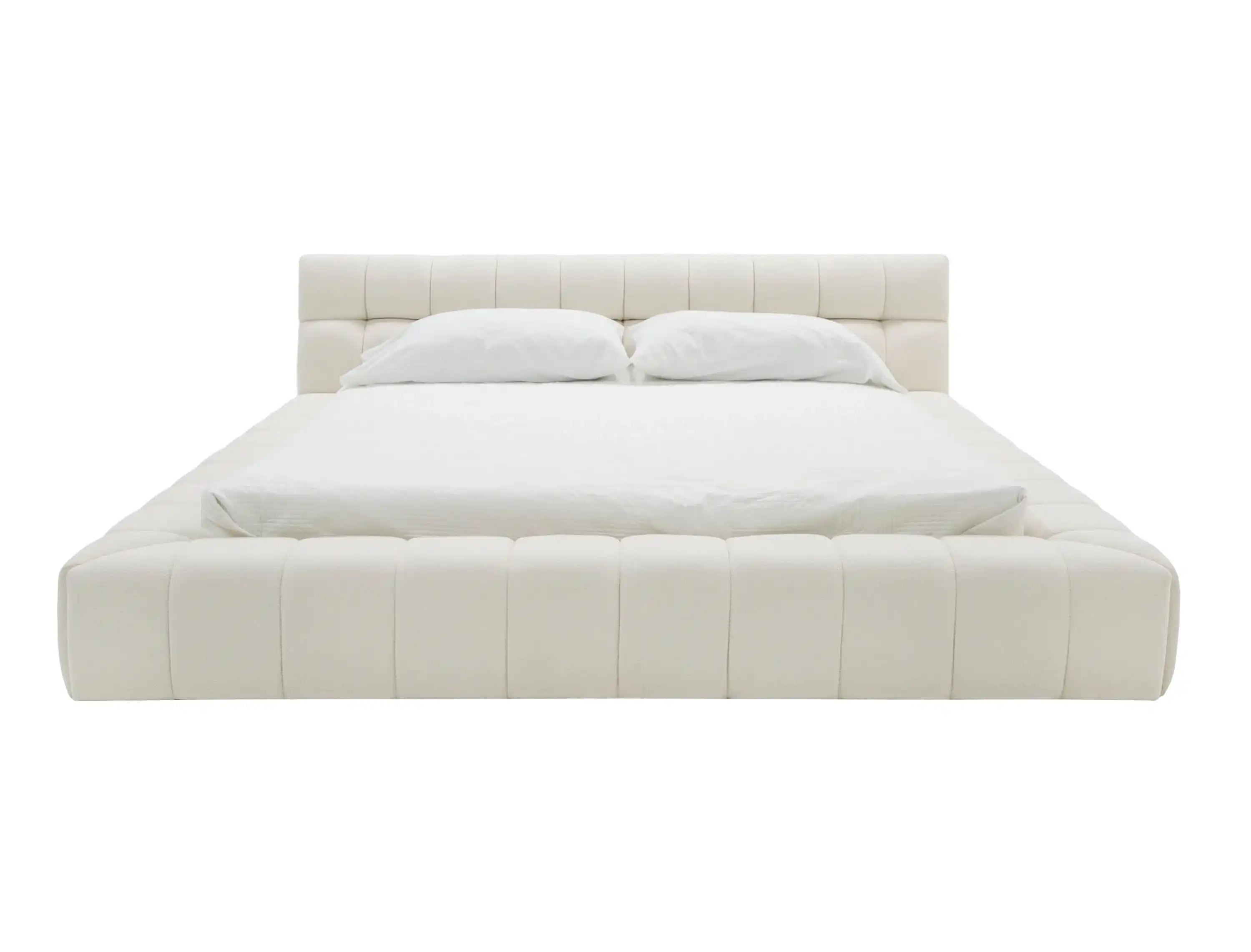 Divani Casa Tyree - Modern Tufted Off-White Fabric Bed King - Best Buy Furniture