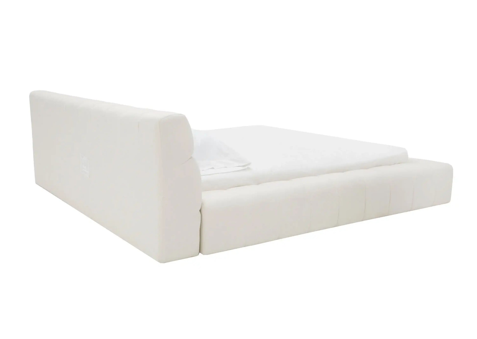 Divani Casa Tyree - Modern Tufted Off-White Fabric Bed King - Best Buy Furniture