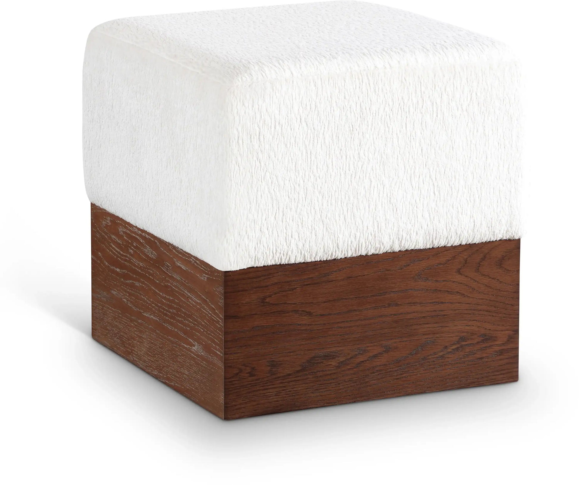 Havre - Ottoman / Stool With Brown Base - Best Buy Furniture