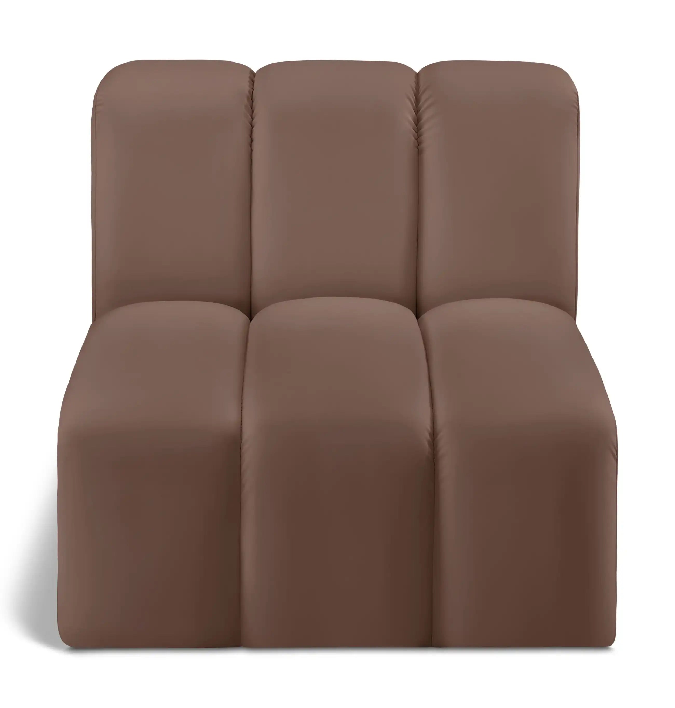 Arc - Faux Leather Straight Chair - Best Buy Furniture