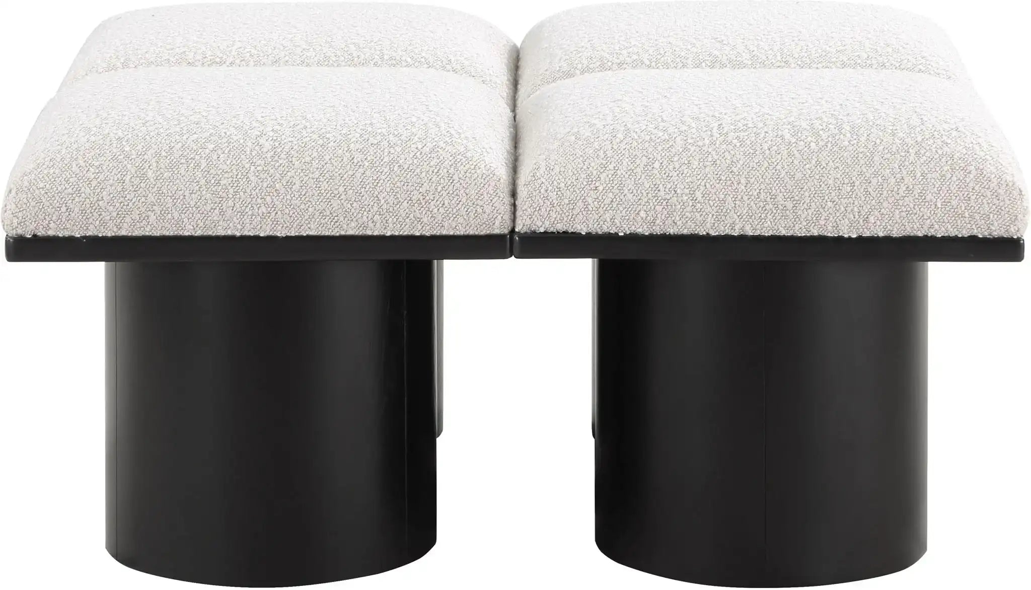 Pavilion - 4 Piece Modular Bench With Black Base