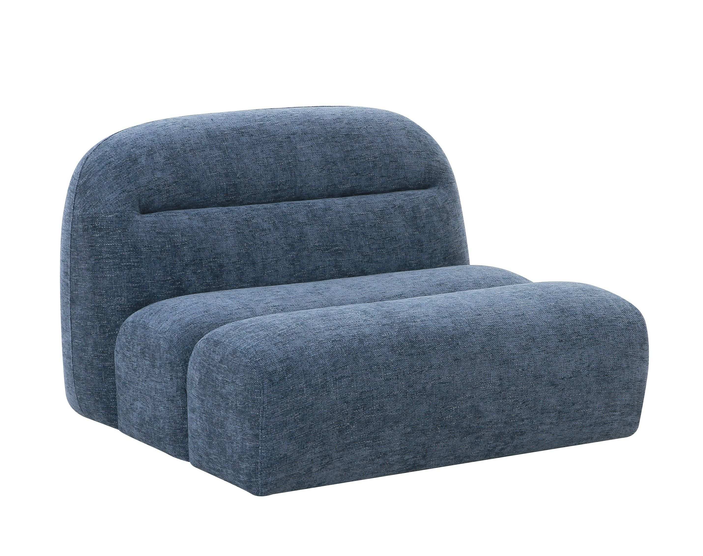 Divani Casa Forman – Modern Blue Fabric Modular Sectional Sofa - Best Buy Furniture