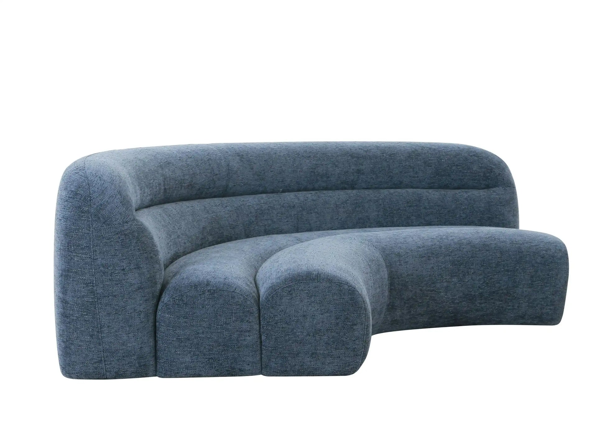 Divani Casa Forman – Modern Blue Fabric Modular Sectional Sofa - Best Buy Furniture