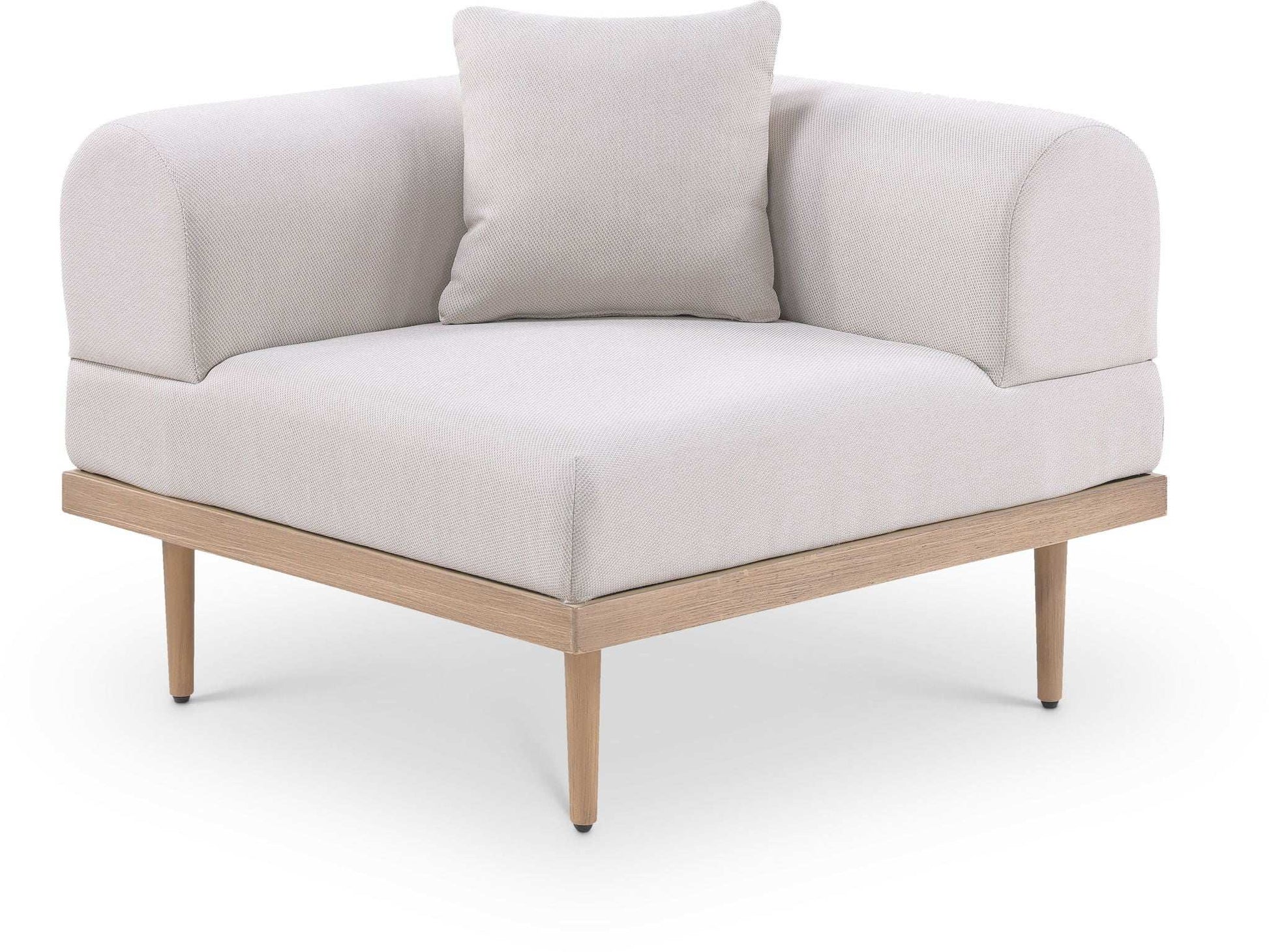 Laguna - Resilient Water Resistant Fabric Upholstered Outdoor Patio Modular Corner Chair - Best Buy Furniture