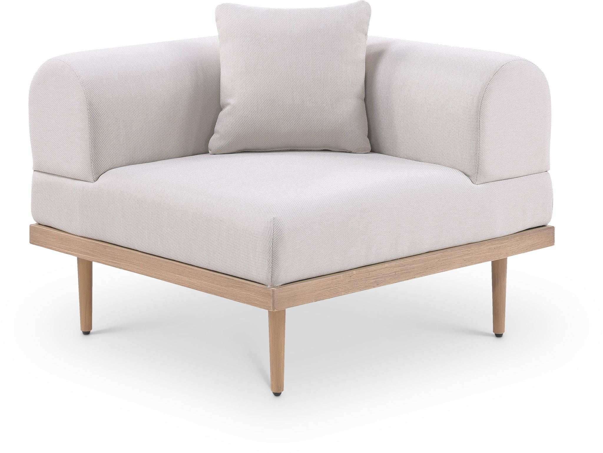 Laguna - Resilient Water Resistant Fabric Upholstered Outdoor Patio Modular Corner Chair - Best Buy Furniture
