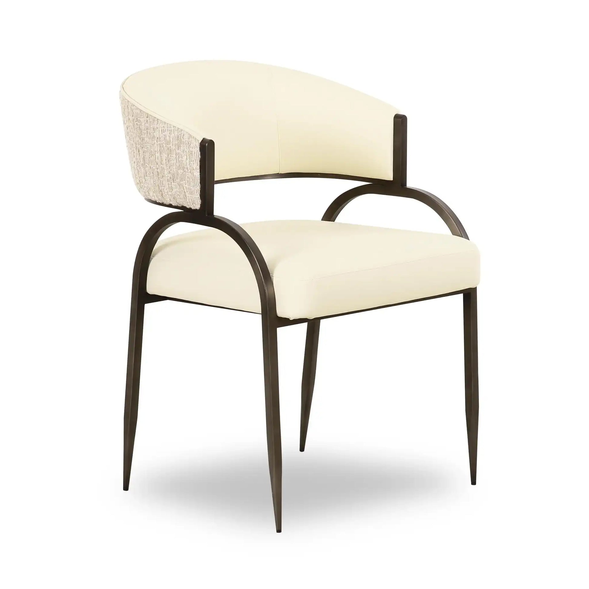 Tatum - Vegan Leather 2-Tone Dining Chair - Best Buy Furniture