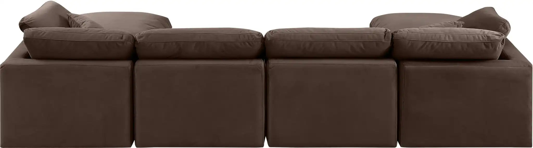 Indulge - Velvet 6 Piece Modular Double Chaise Sectional