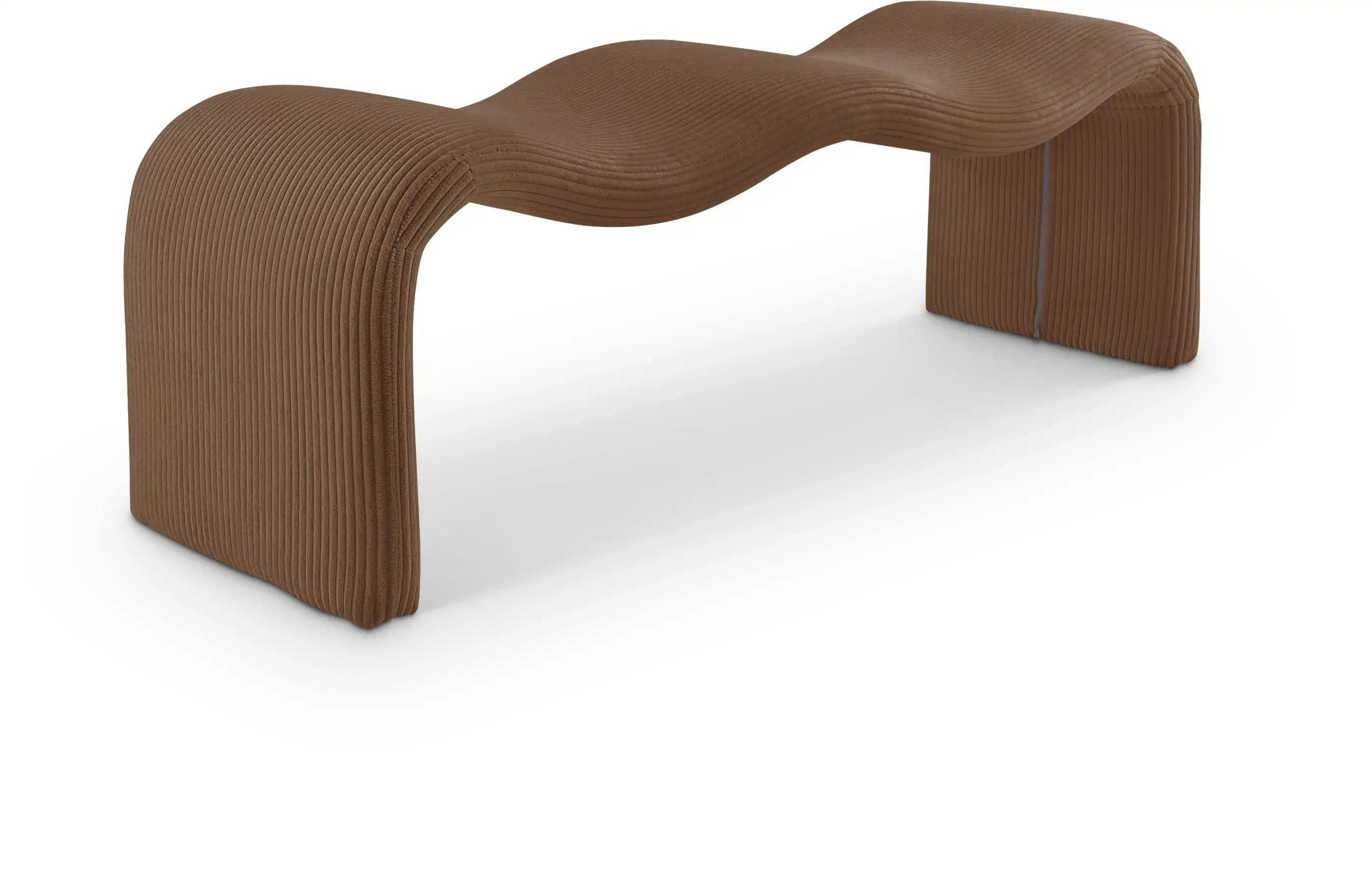 Willow - Corduroy Bench - Saddle - Best Buy Furniture